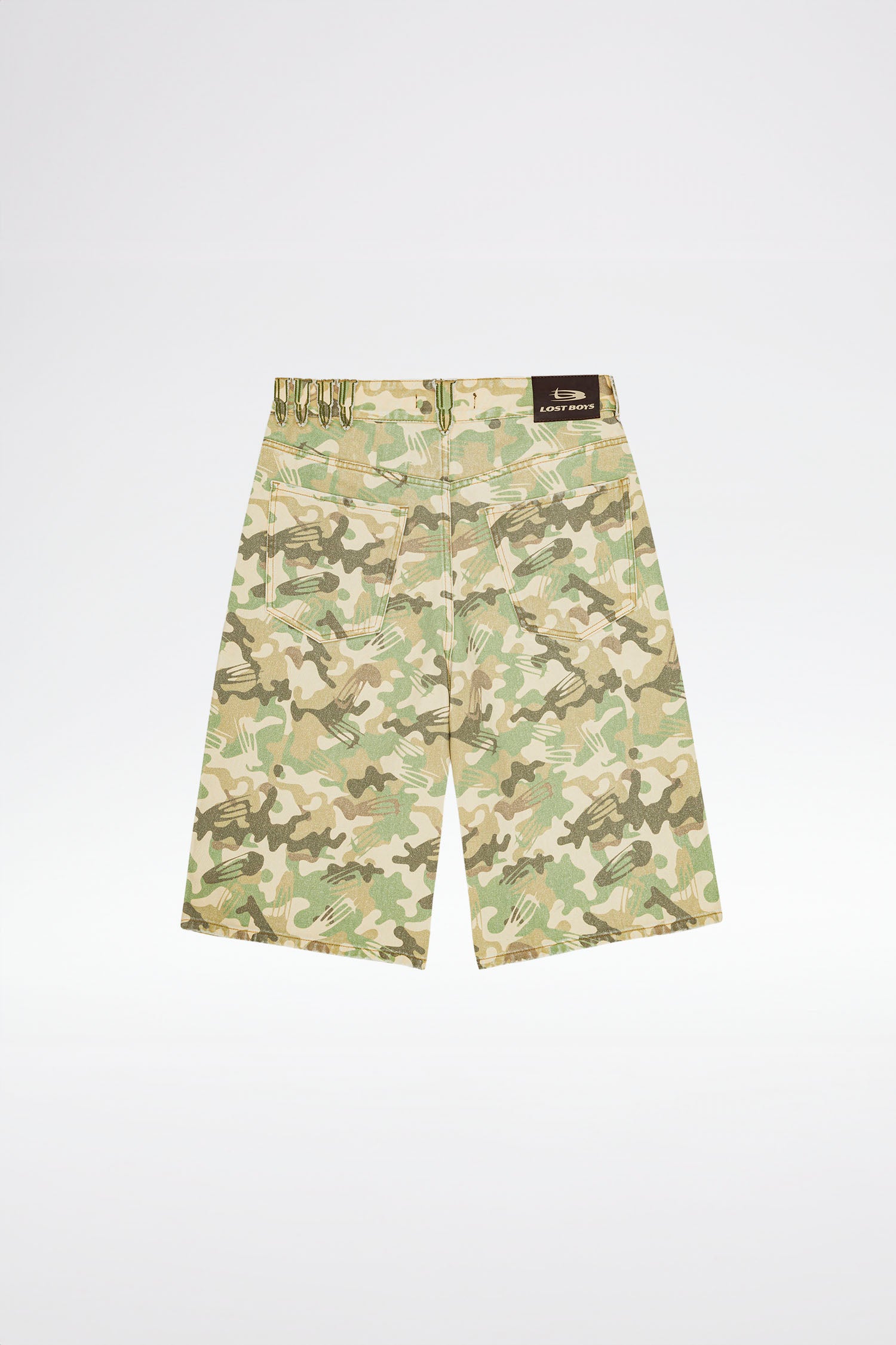LOST BOYS AOP - CAMO JORTS Jorts Logo Camouflage