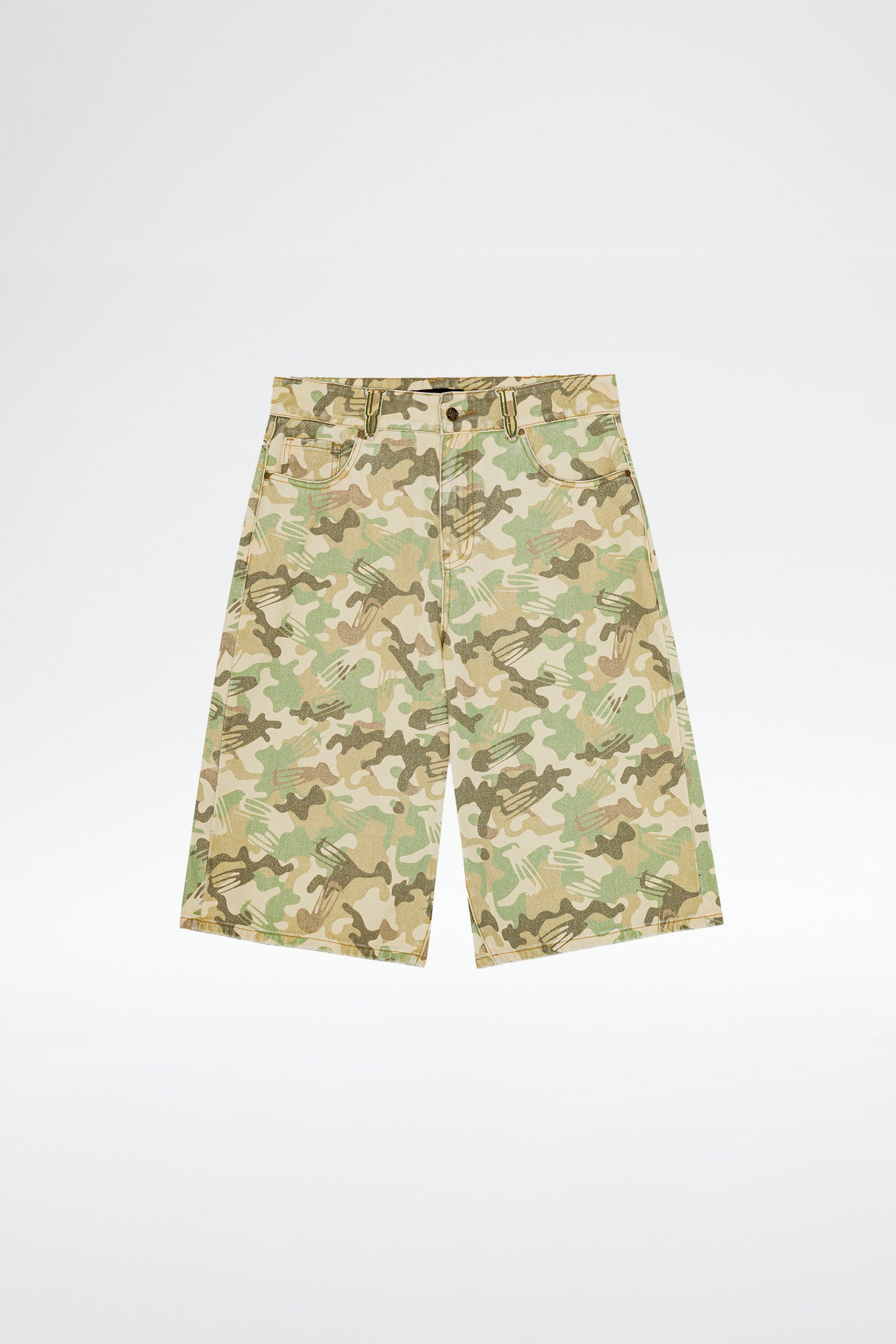 LOST BOYS AOP - CAMO JORTS Jorts Logo Camouflage