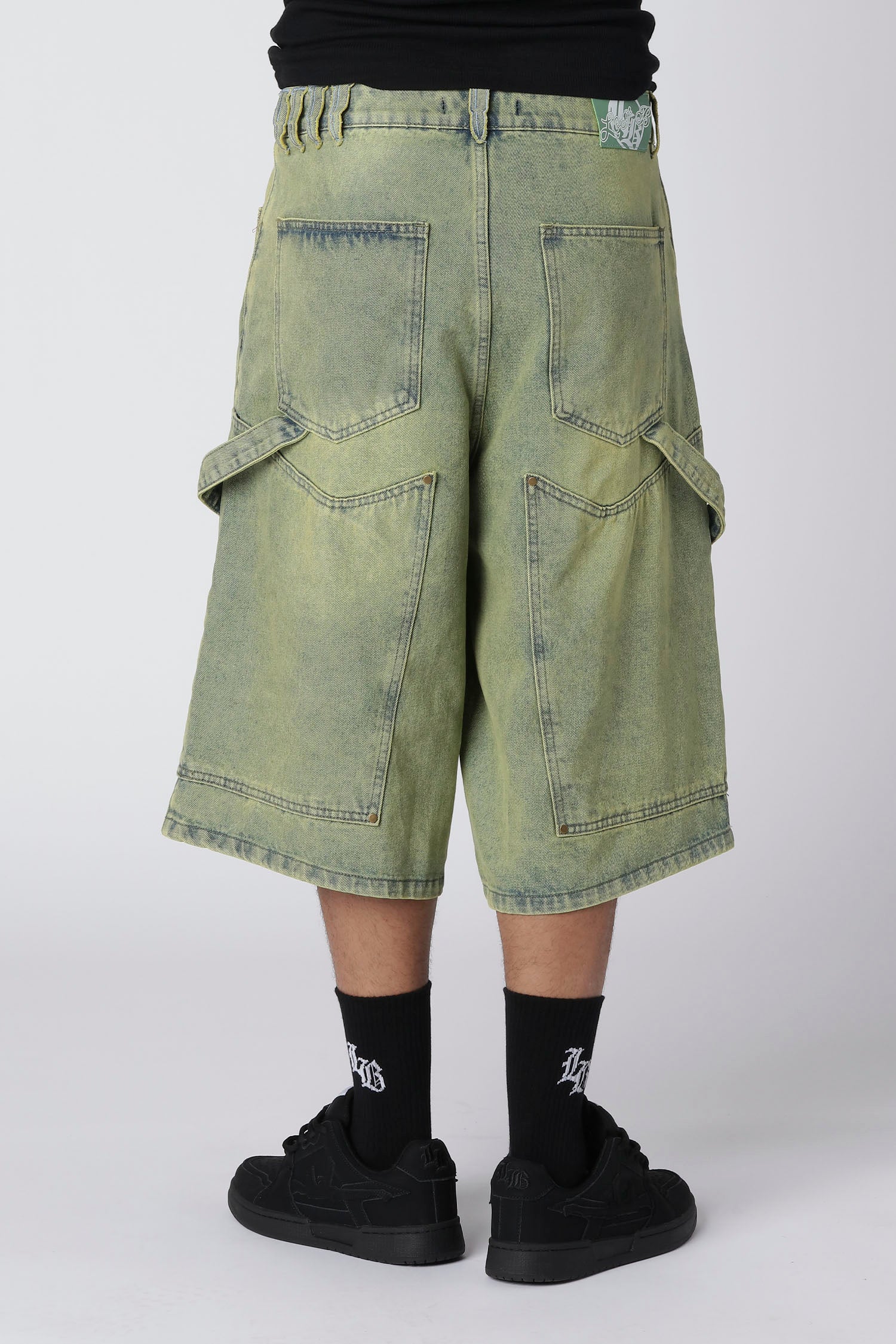 LOST BOYS CARPENTER JORTS Jorts Acid Wash