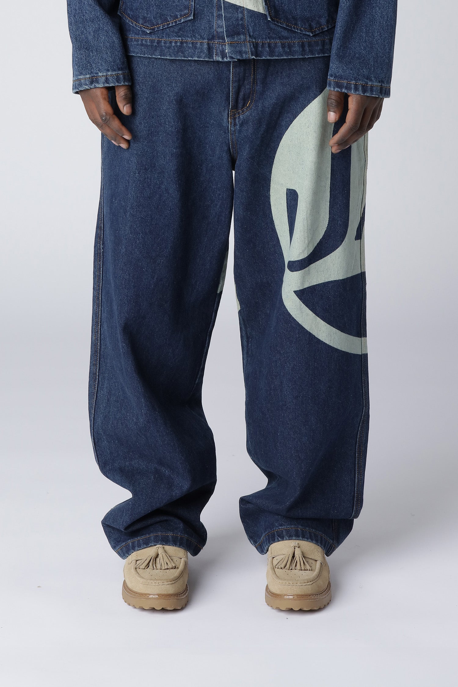 LOST BOYS LOGO DENIM JEANS Jeans Dark Blue