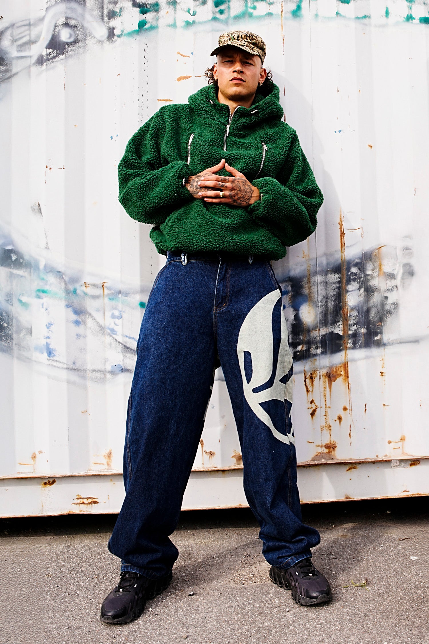 LOST BOYS LOGO DENIM JEANS Jeans Dark Blue