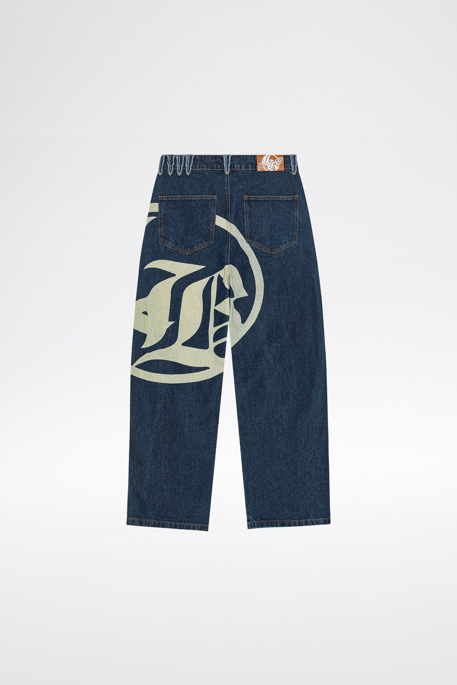 LOST BOYS LOGO DENIM JEANS Jeans Dark Blue