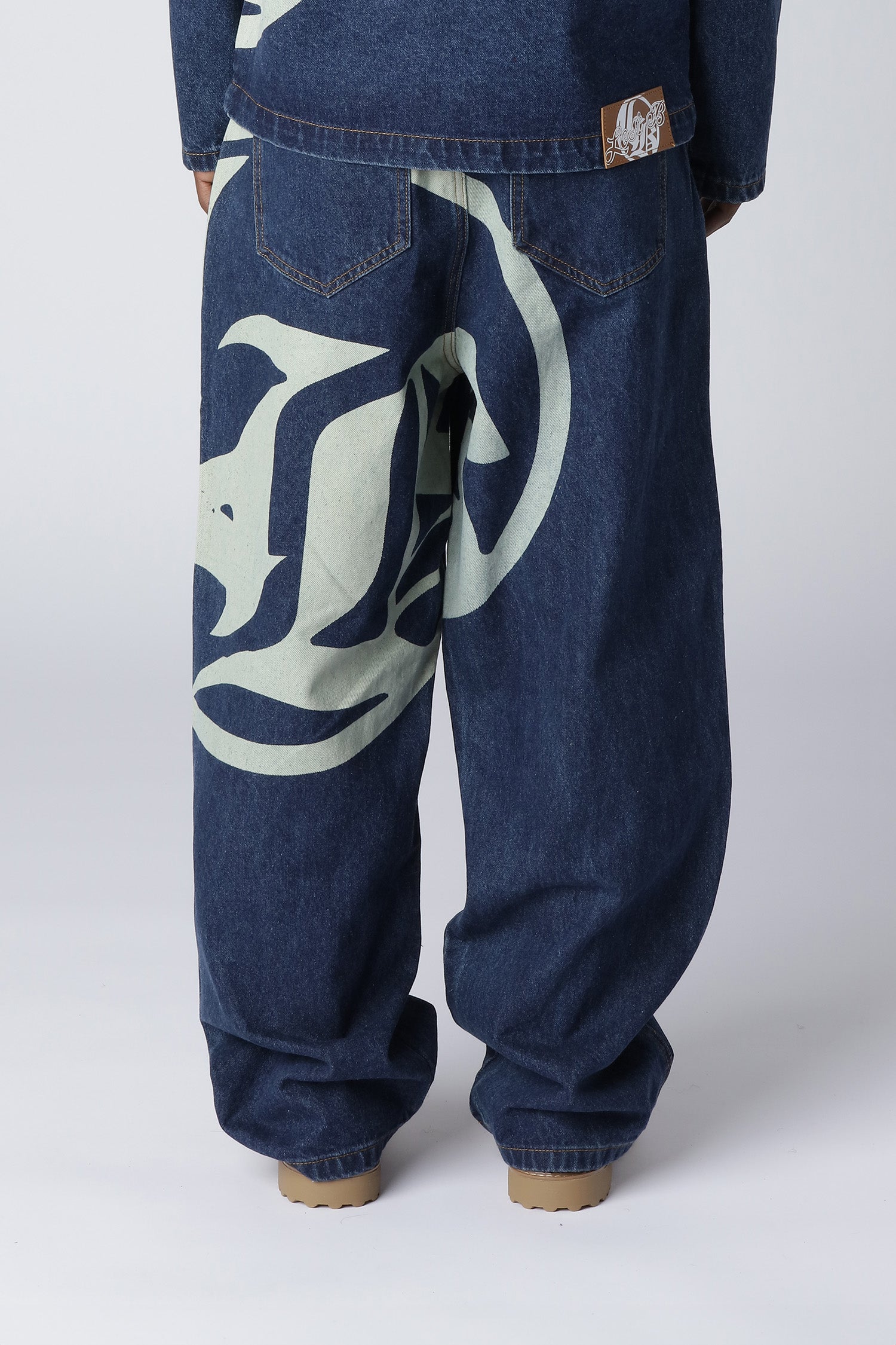 LOST BOYS LOGO DENIM JEANS Jeans Dark Blue