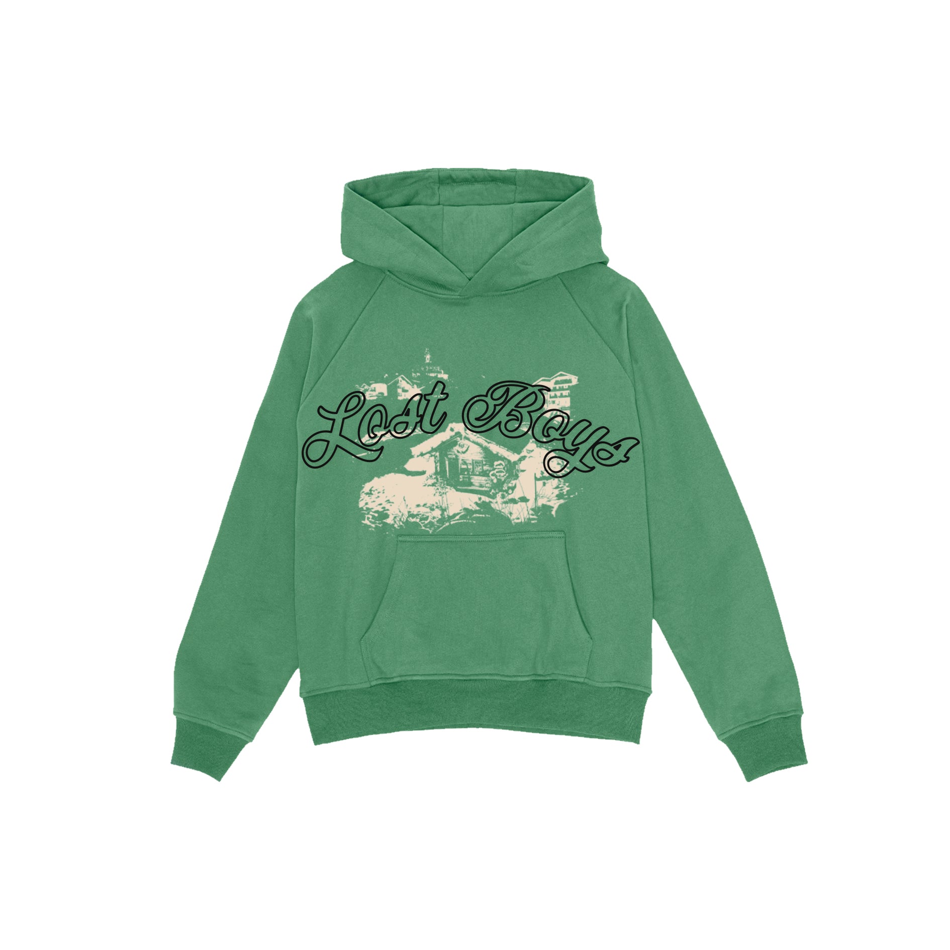 RAGLAN HOODIE GREEN