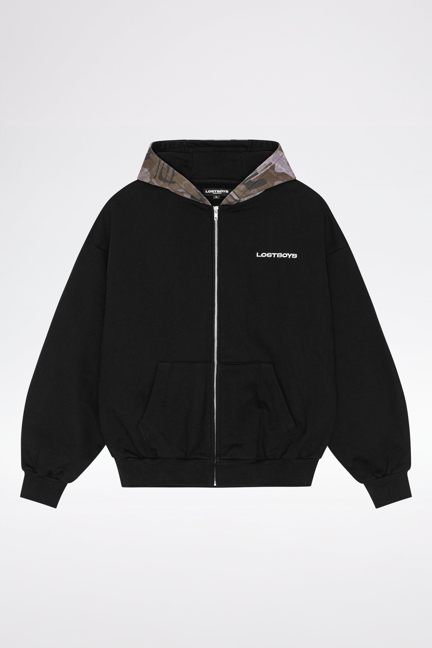 LOST BOYS HEAVYHITTER ZIP HOODIE Sweat Black