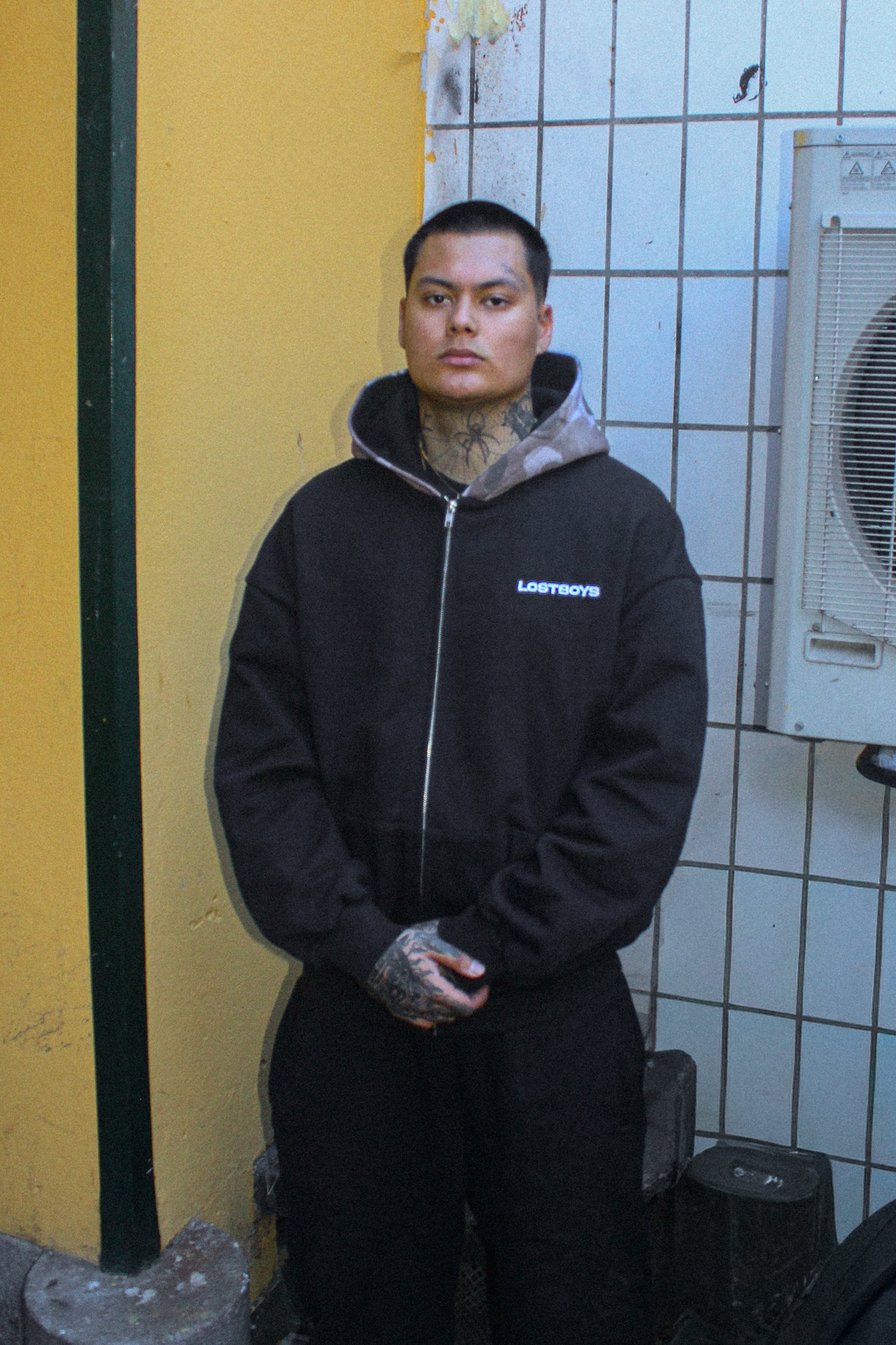 LOST BOYS HEAVYHITTER ZIP HOODIE Sweat Black