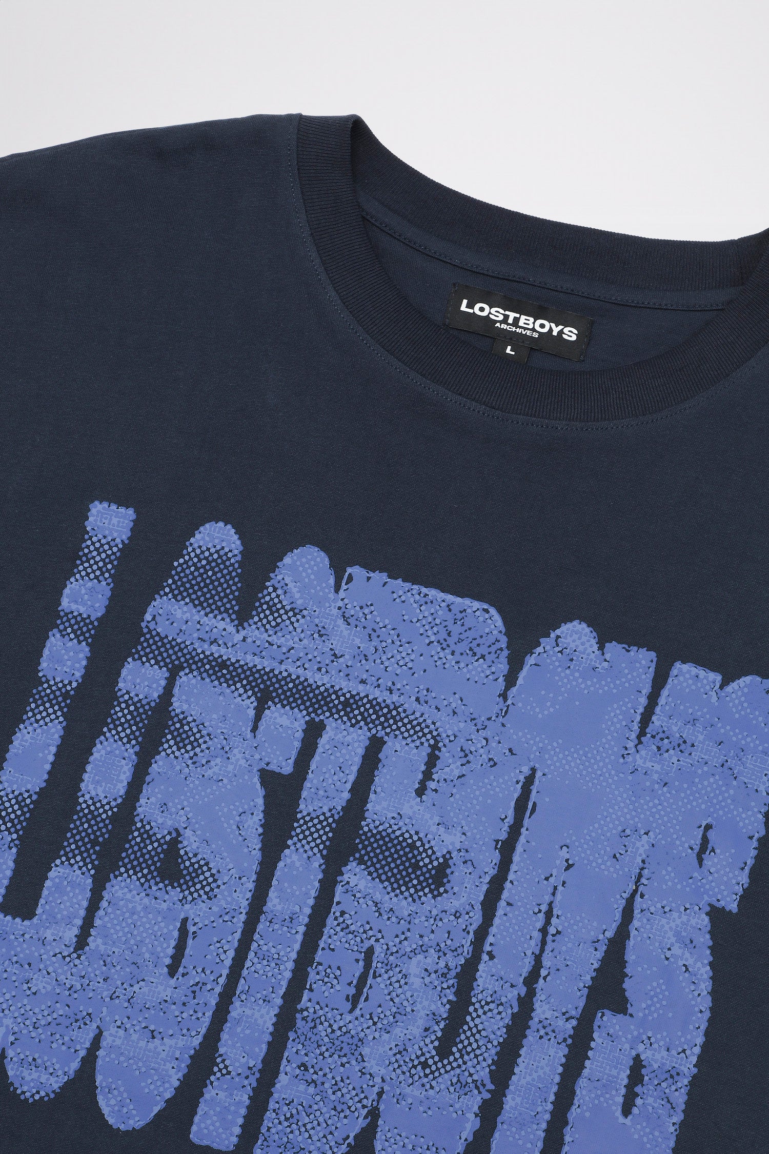 LOST BOYS BLUE STATIC TEE T-Shirt Blue