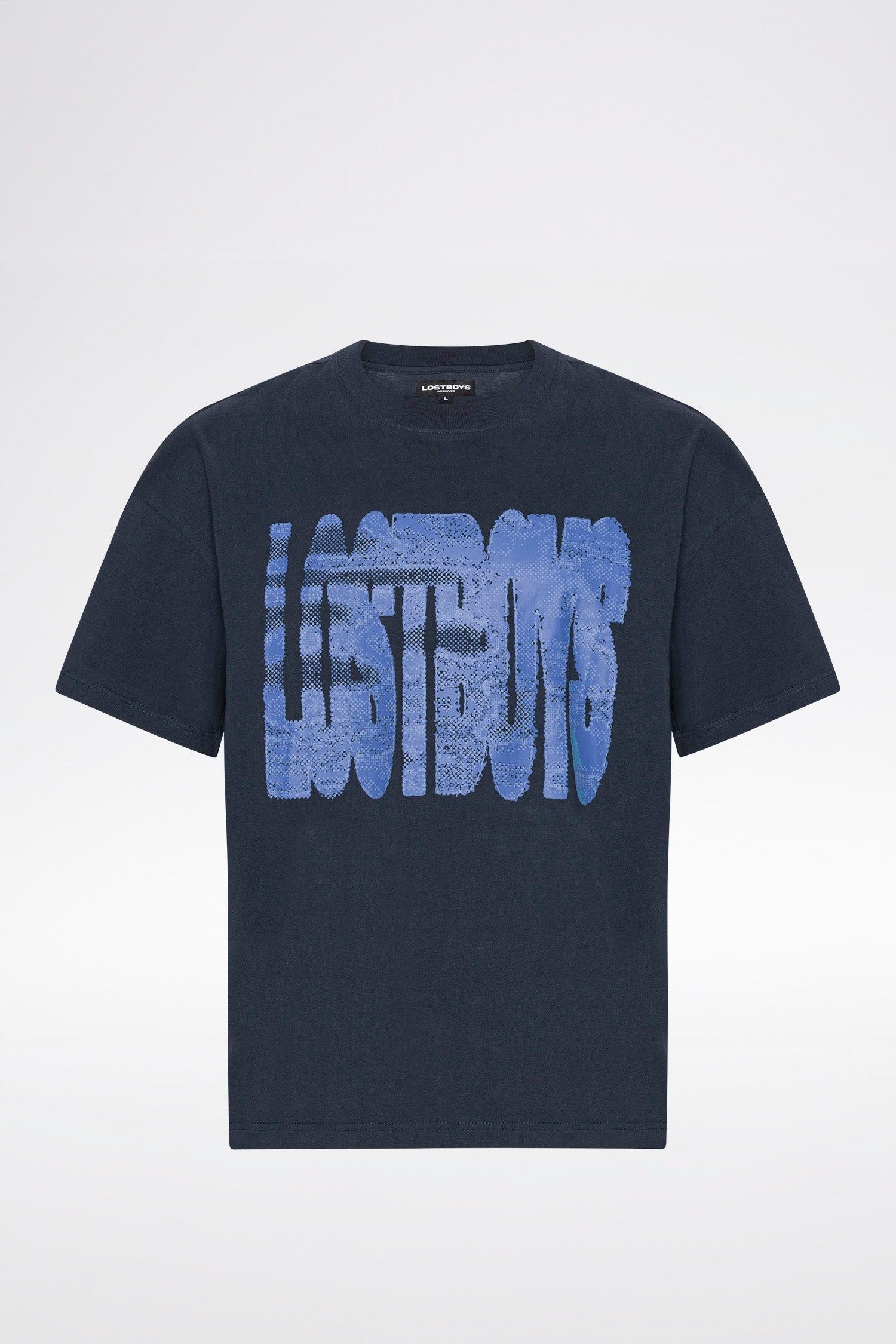 LOST BOYS BLUE STATIC TEE T-Shirt Blue