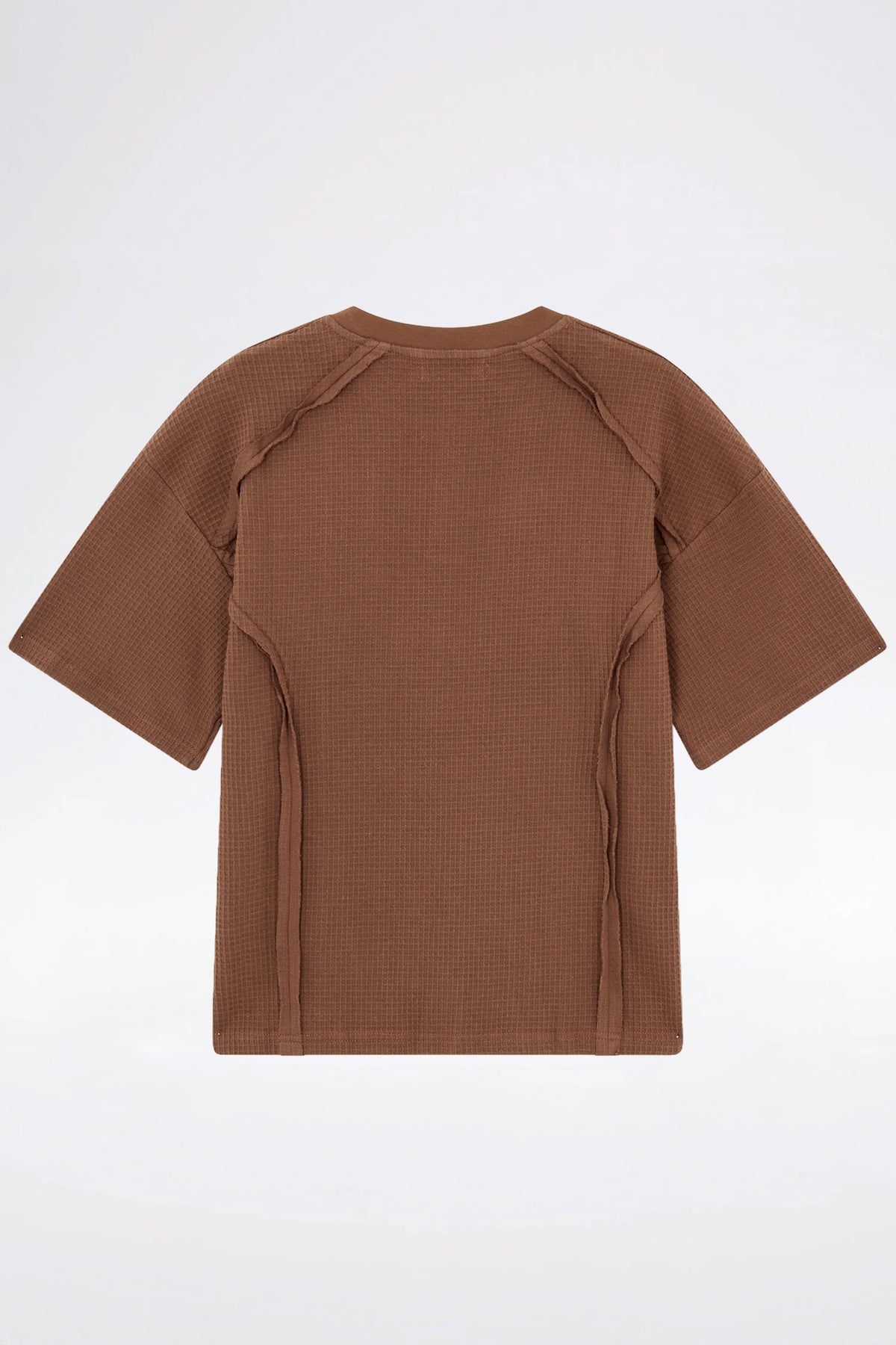 LOST BOYS HENLEY WAFFLE TEE T-Shirt Brown