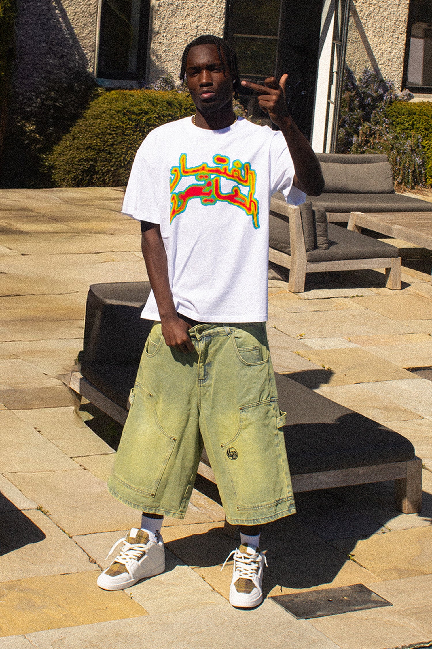 LOST BOYS CARP3NT3R JORTS Jorts Acid Wash