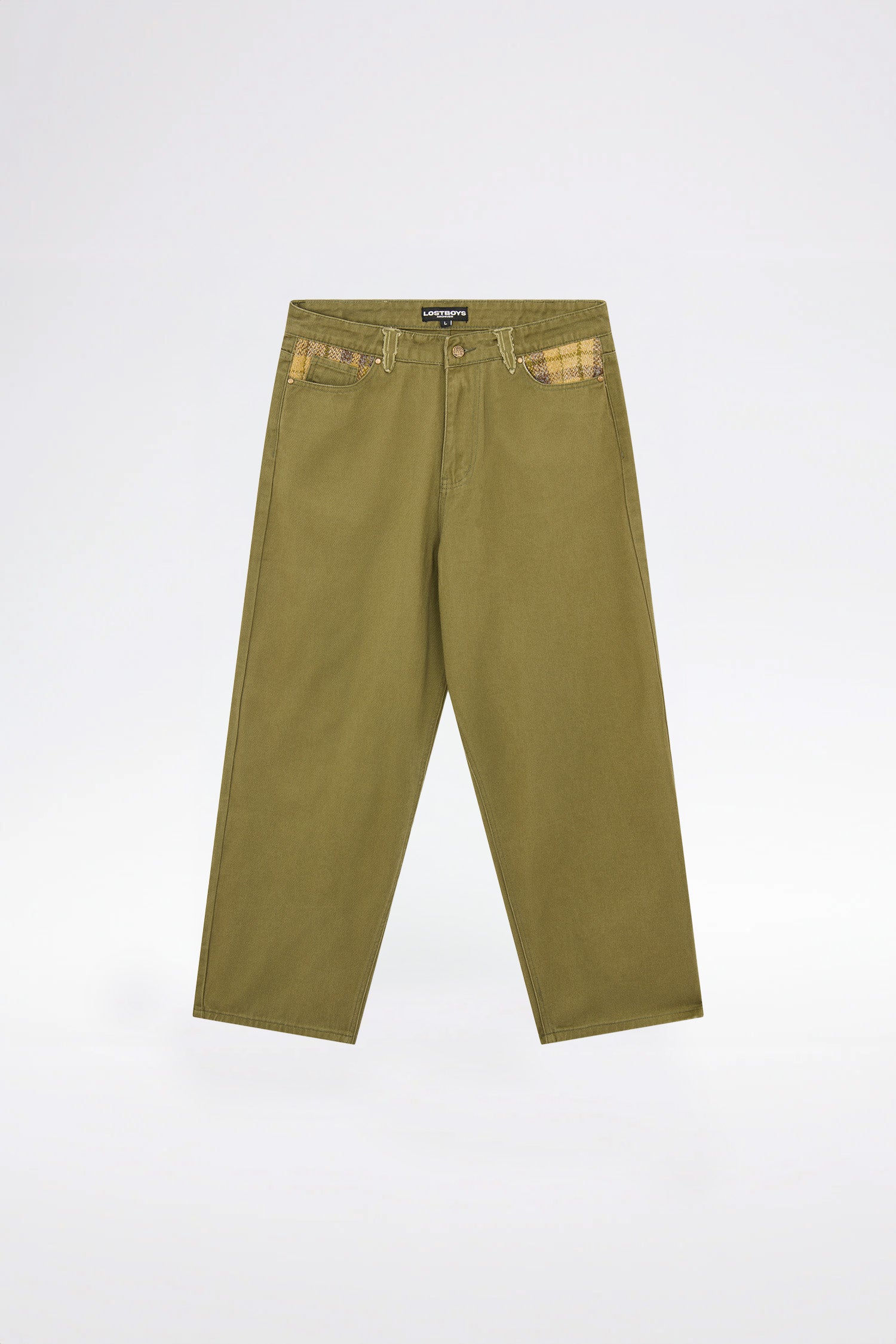 LOST BOYS CHECKERED 270 TWILL PANT Pants Moss Green