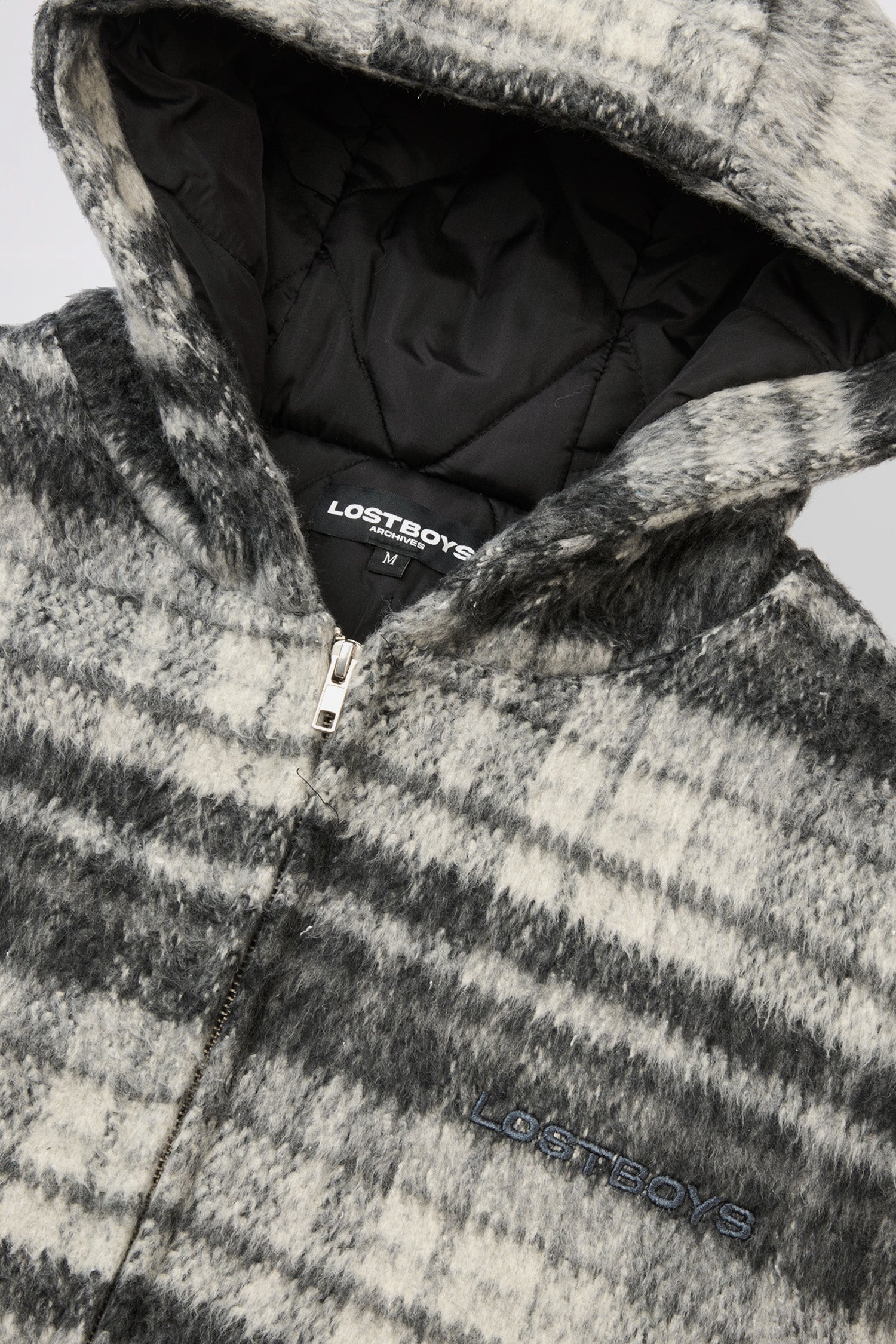 LOST BOYS CHECKERED WOOL JACKET Jacket Black Checkered