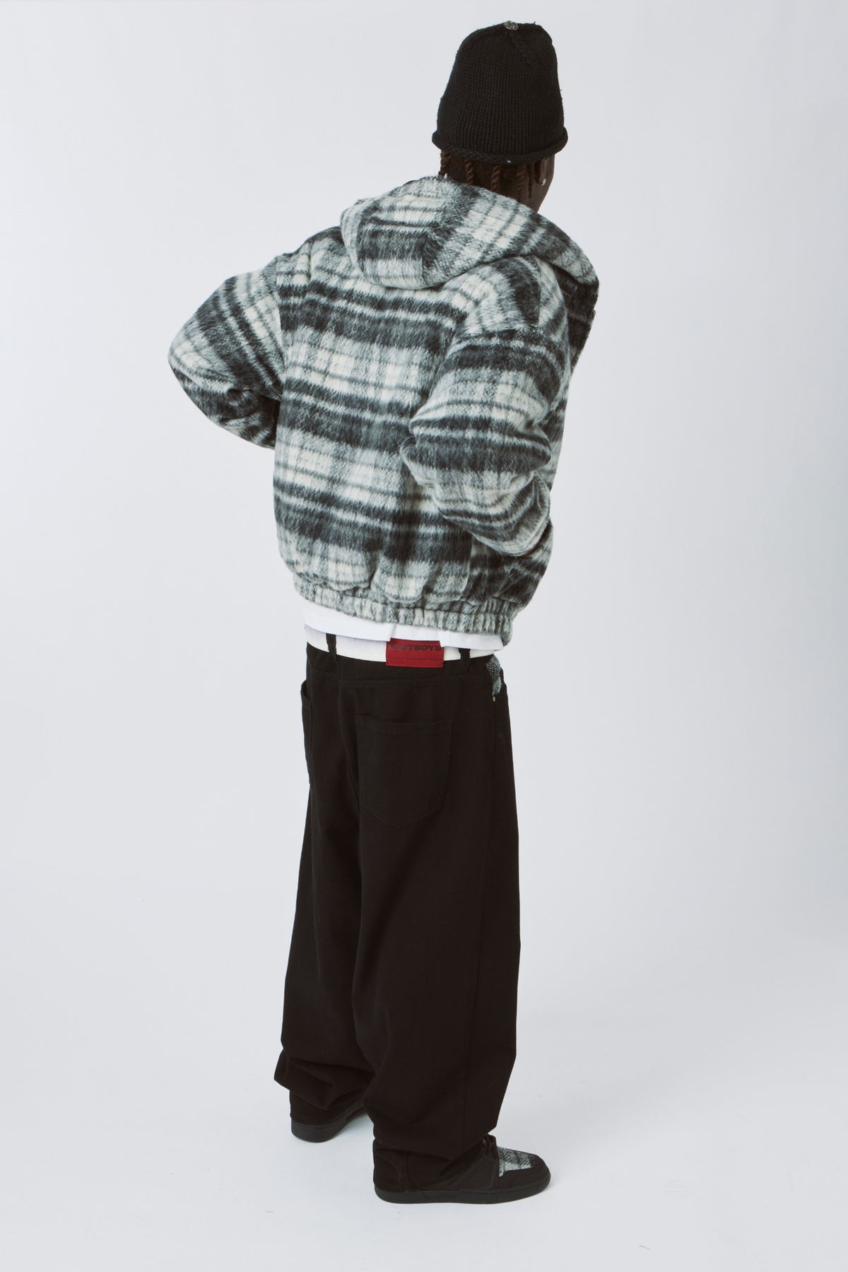 LOST BOYS CHECKERED JACKET Jacket Black Checkered