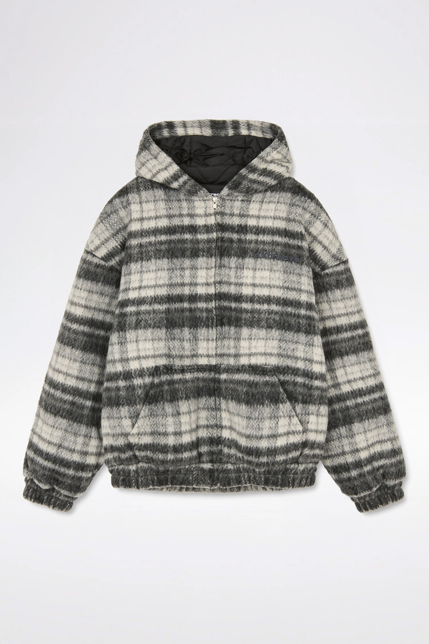 LOST BOYS CHECKERED WOOL JACKET Jacket Black Checkered