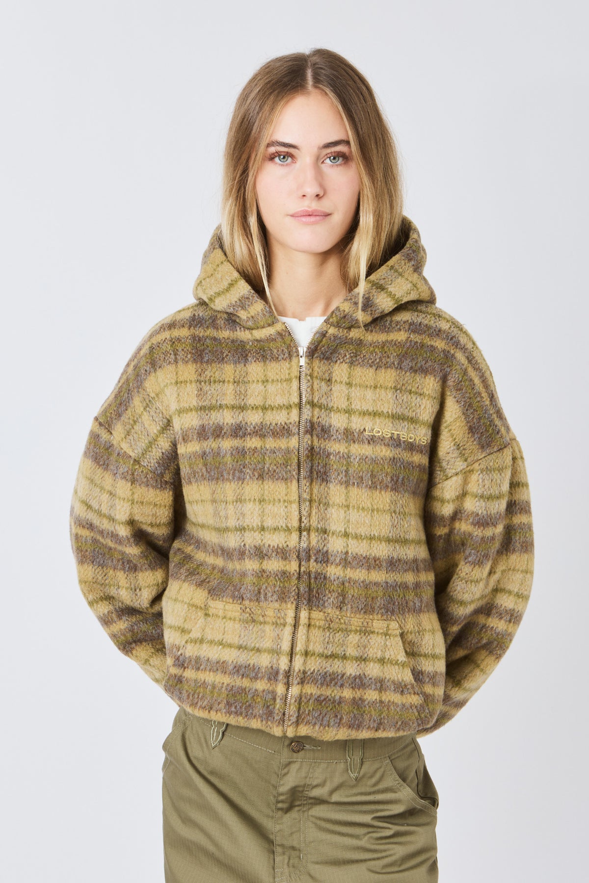 LOST BOYS CHECKERED JACKET Jacket Green Checkered