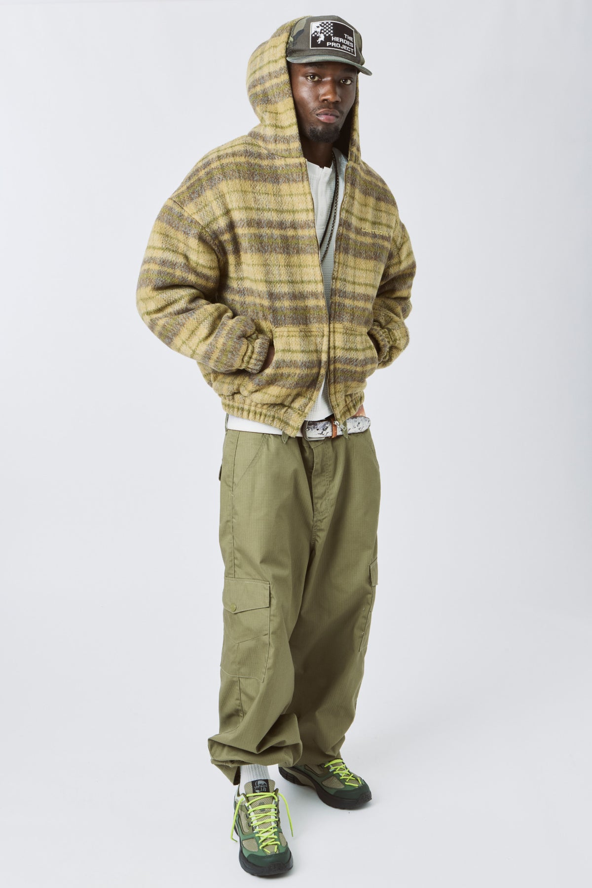 LOST BOYS CHECKERED JACKET Jacket Green Checkered