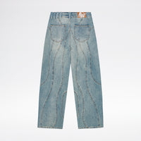 LOST BOYS CURVY OUTERSEAM JEANS Jeans Stonewashed Blue