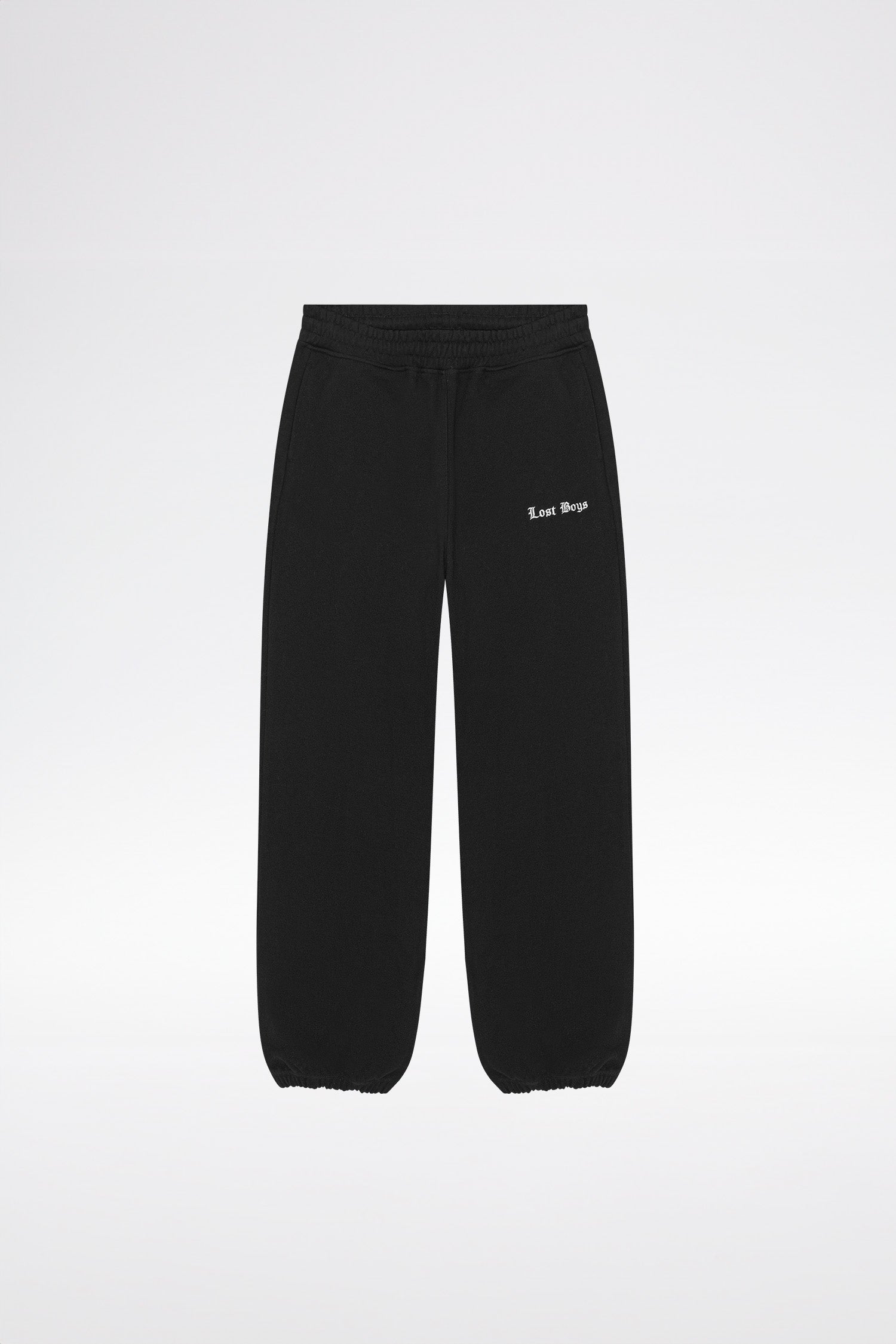 LOST BOYS EMBROIDERY LOGO JOGGERS Pants Black