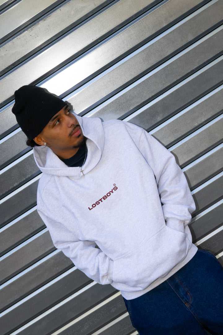LOST BOYS LBA -TAG HOODIE Sweat Gray