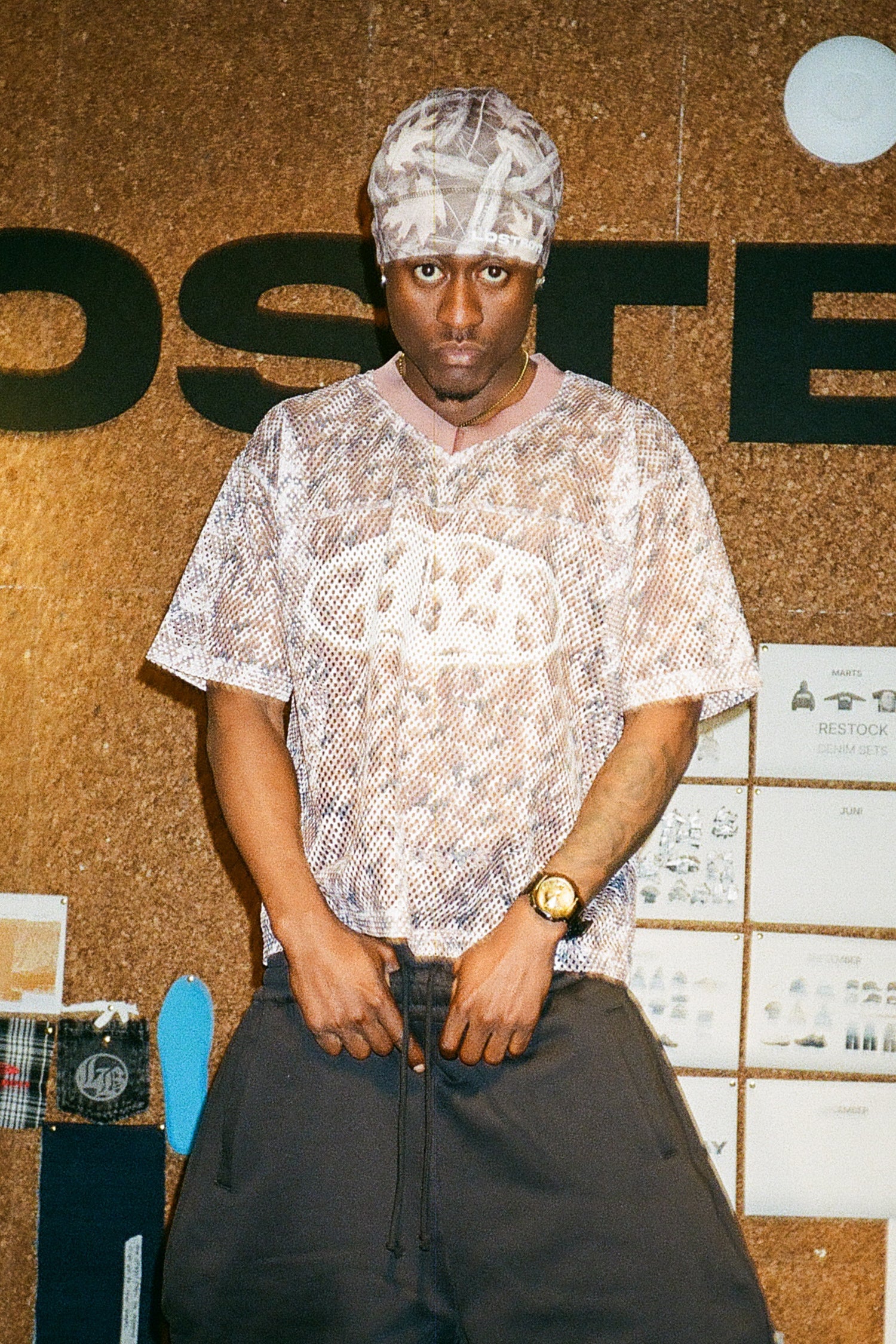 LOST BOYS LBA PLATE CAMO JERSEY T-Shirt Brown Camo