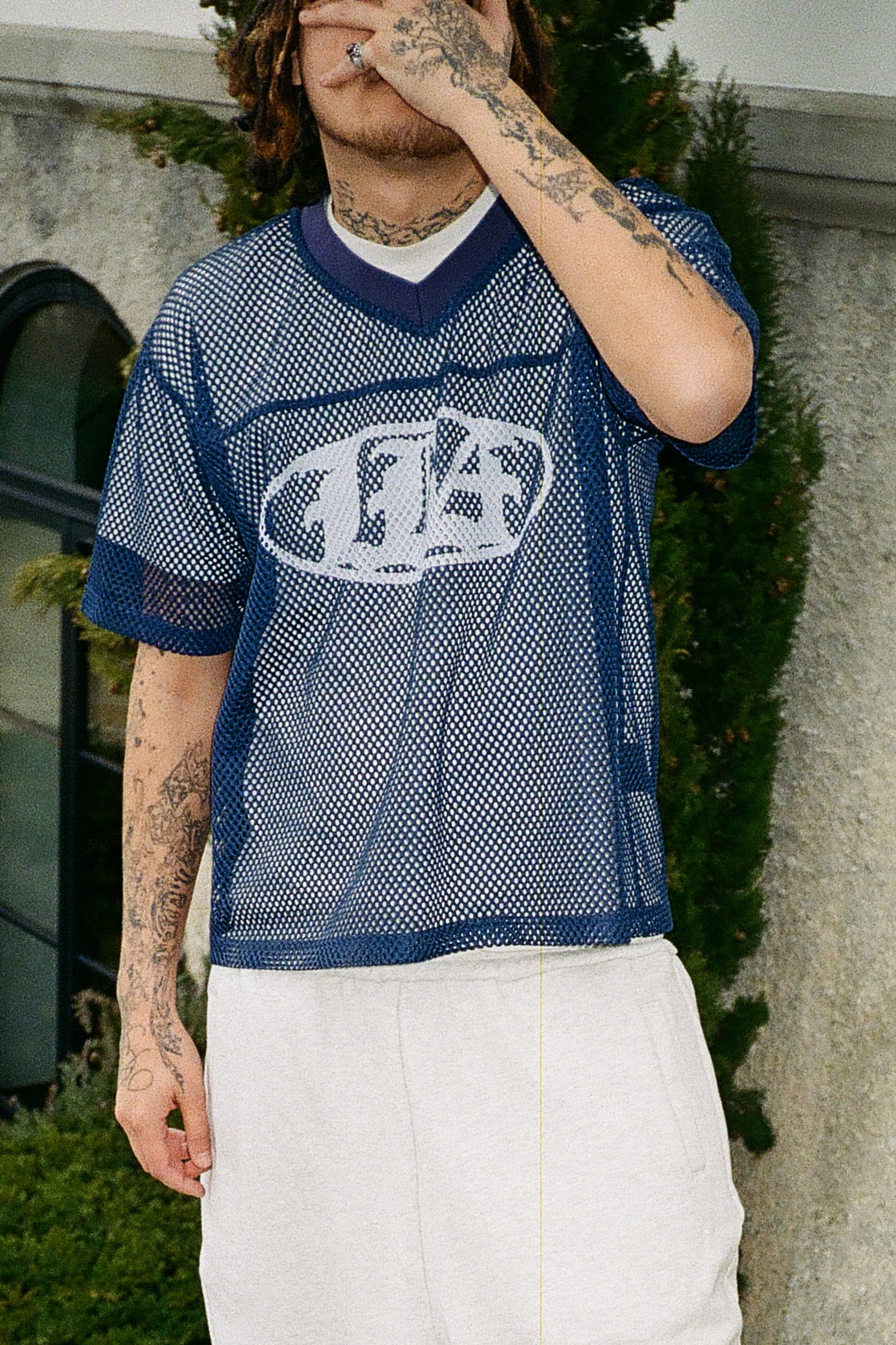 LOST BOYS LBA PLATE JERSEY T-Shirt Blue