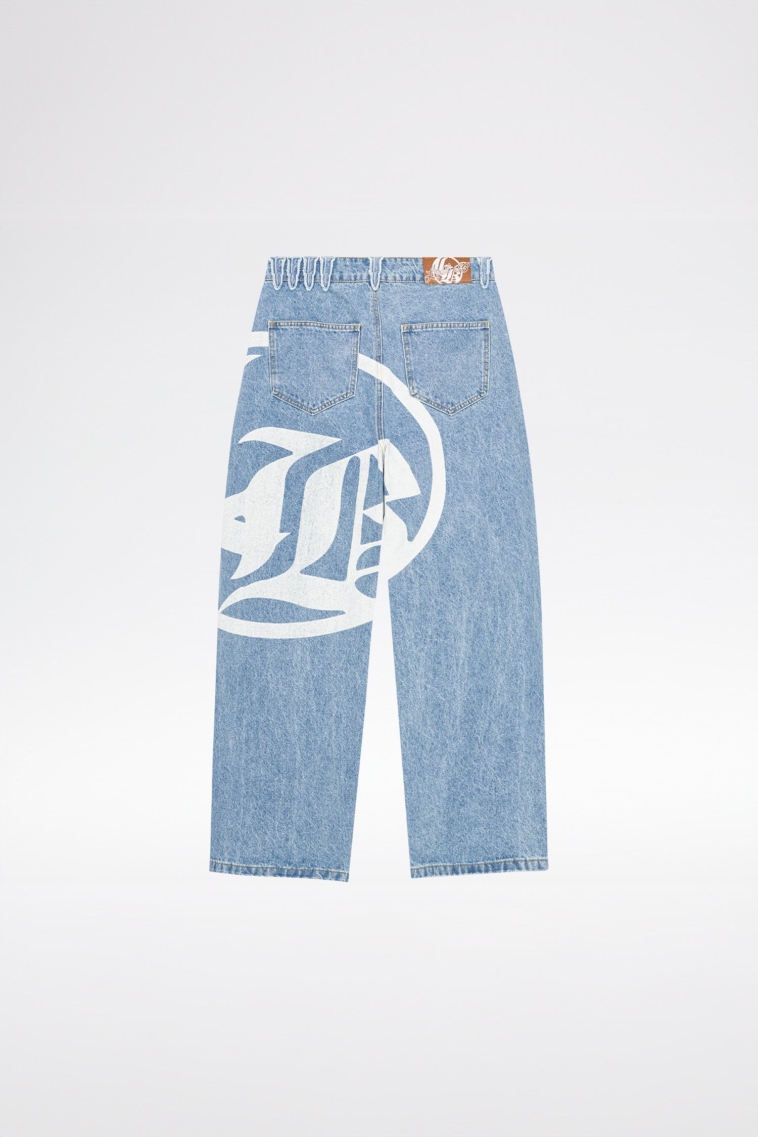 LOST BOYS LOGO DENIM JEANS Jeans Light Blue