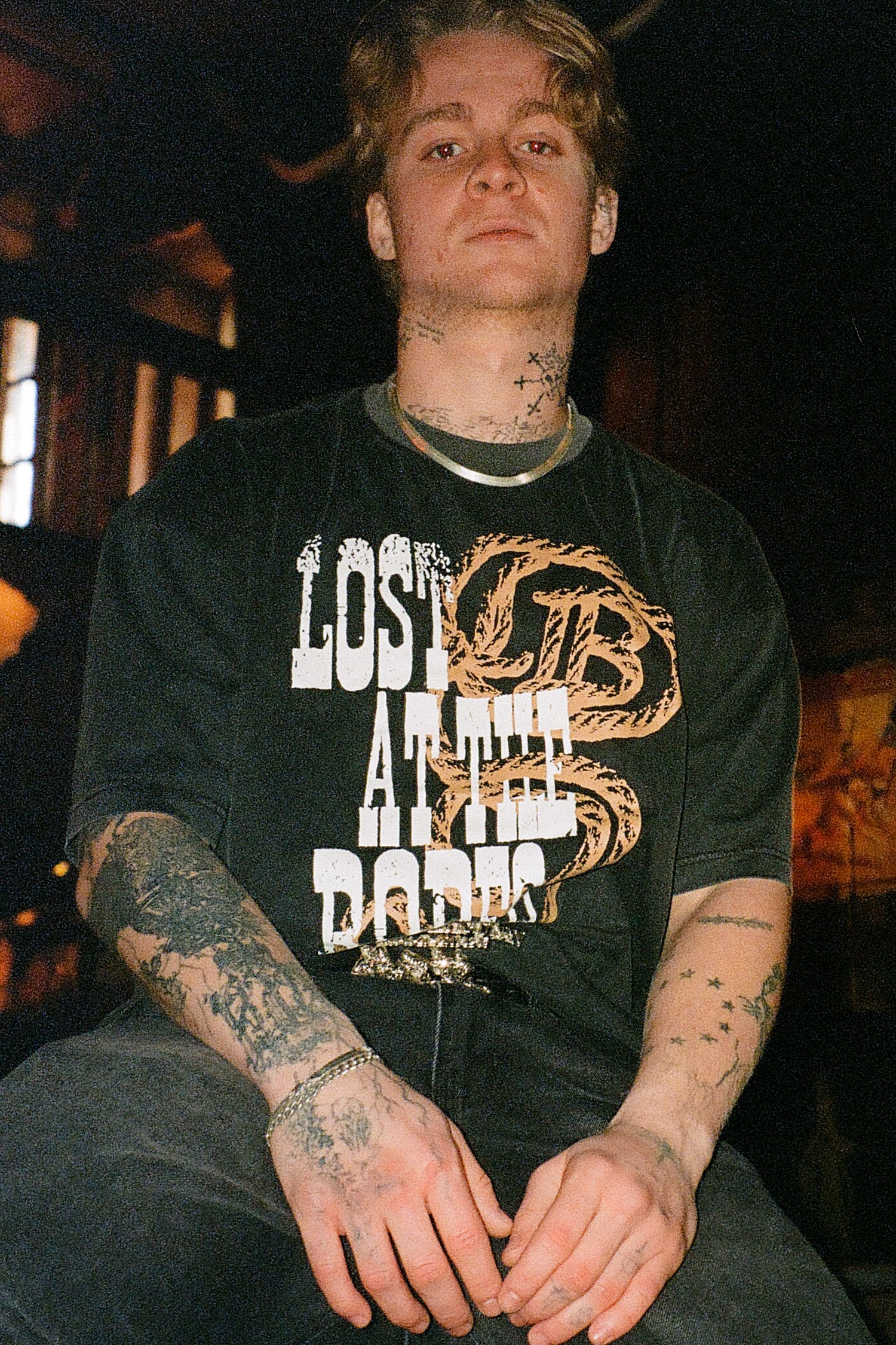 LOST BOYS LOST AT THE RODEO TEE T-Shirt Washed Black