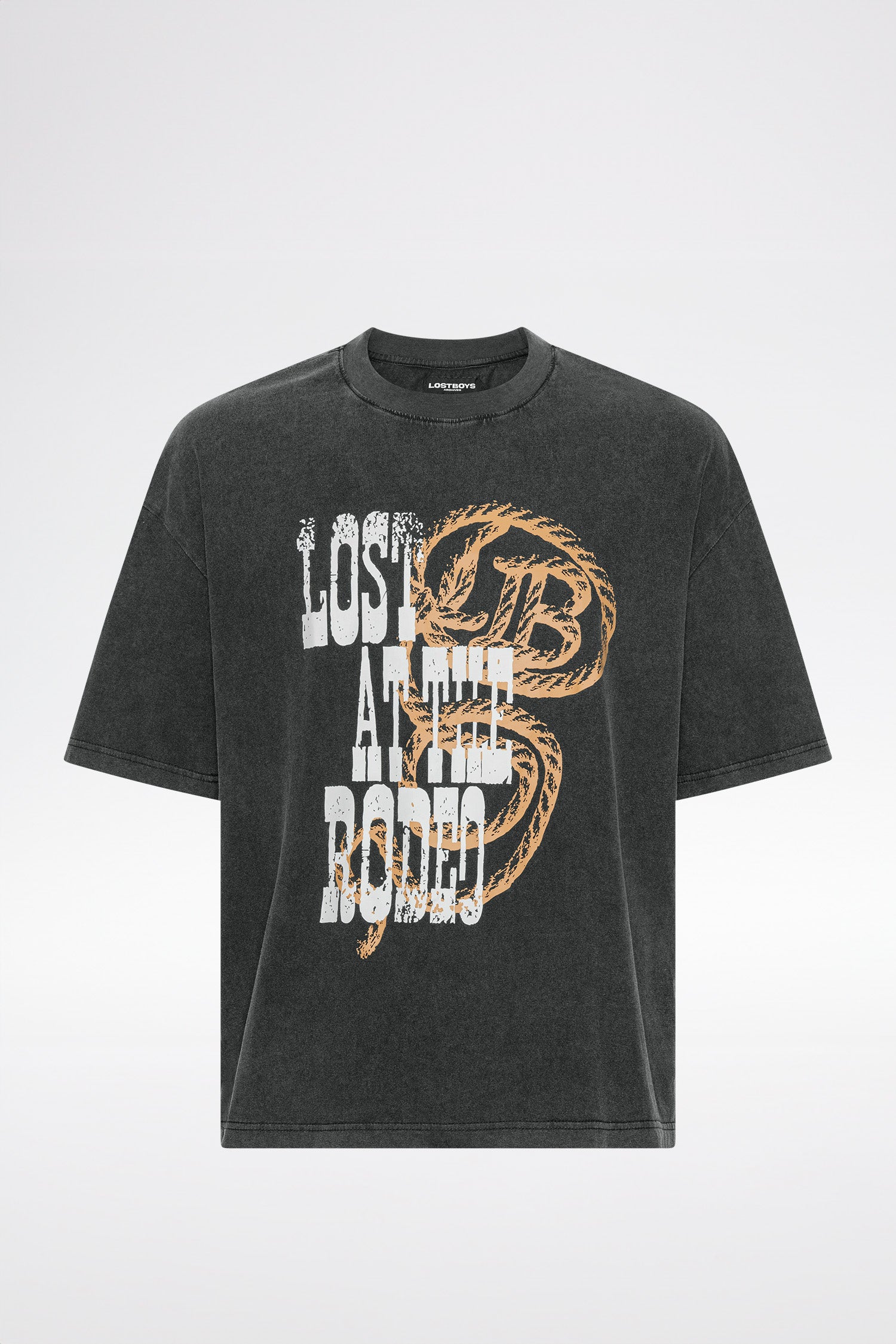 LOST BOYS LOST AT THE RODEO TEE T-Shirt Washed Black