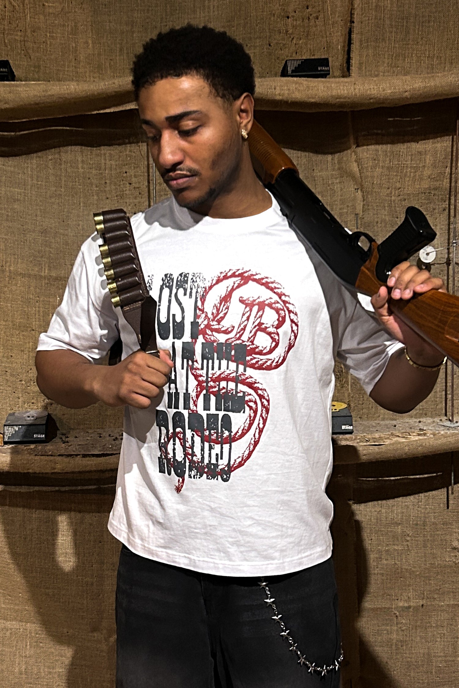 LOST BOYS LOST AT THE RODEO TEE T-Shirt White