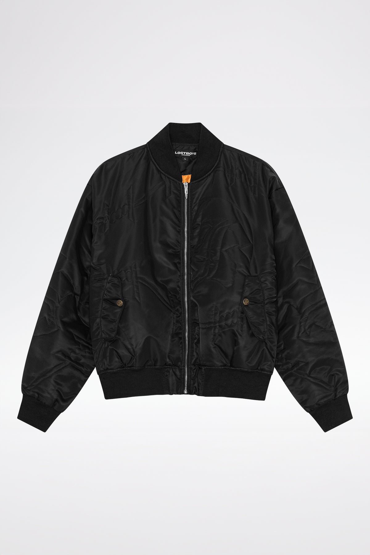 LOST BOYS MONOGRAM BOMBER JACKET Jacket Black