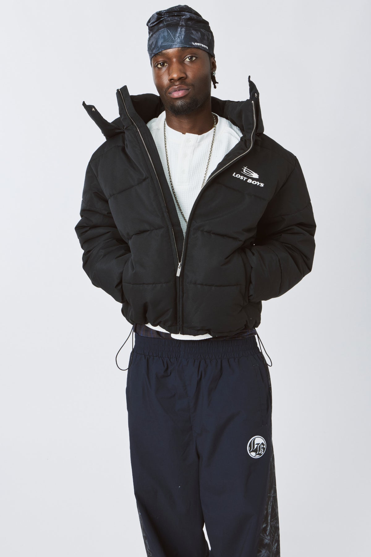 LOST BOYS PUFFER JACKET Jacket Black