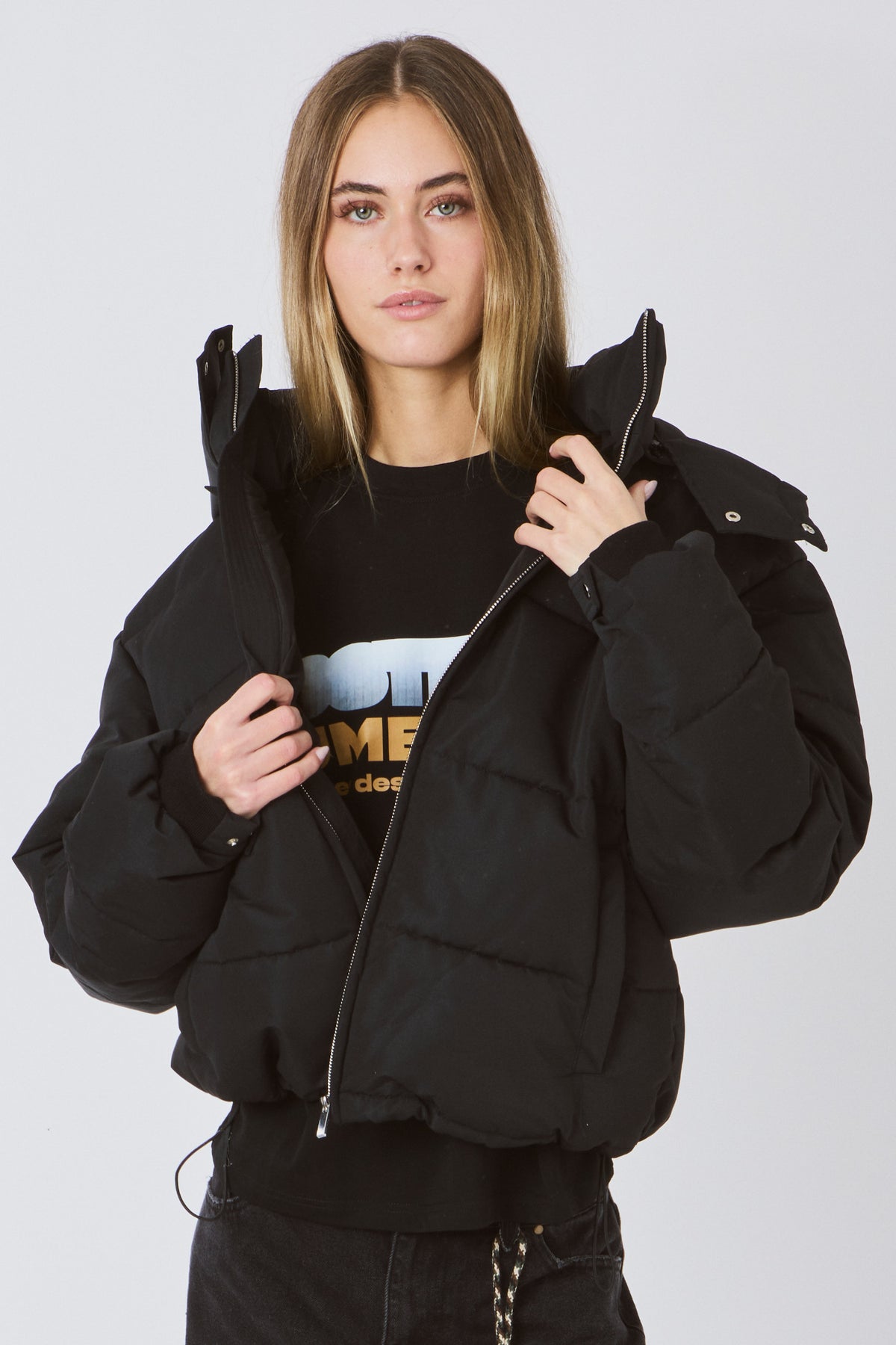 LOST BOYS PUFFER JACKET Jacket Black