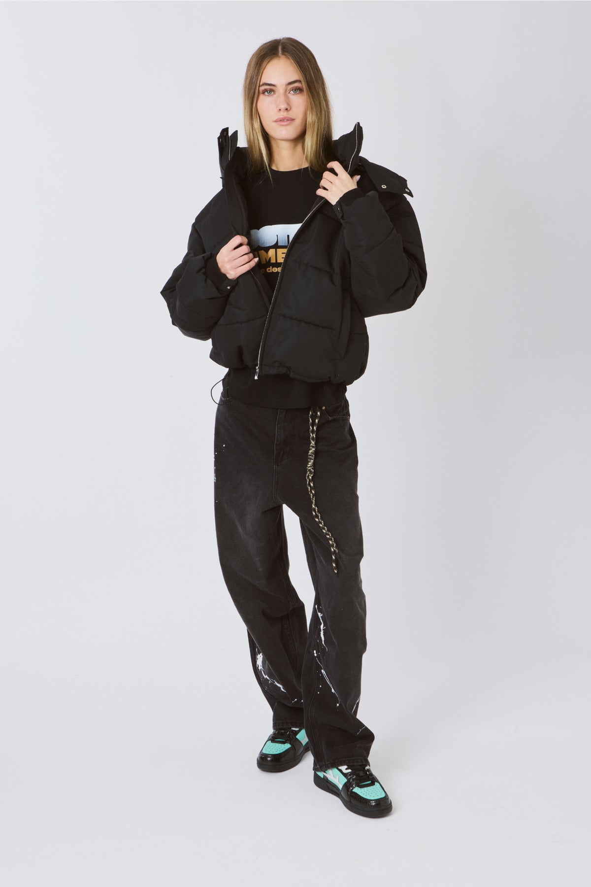 LOST BOYS PUFFER JACKET Jacket Black