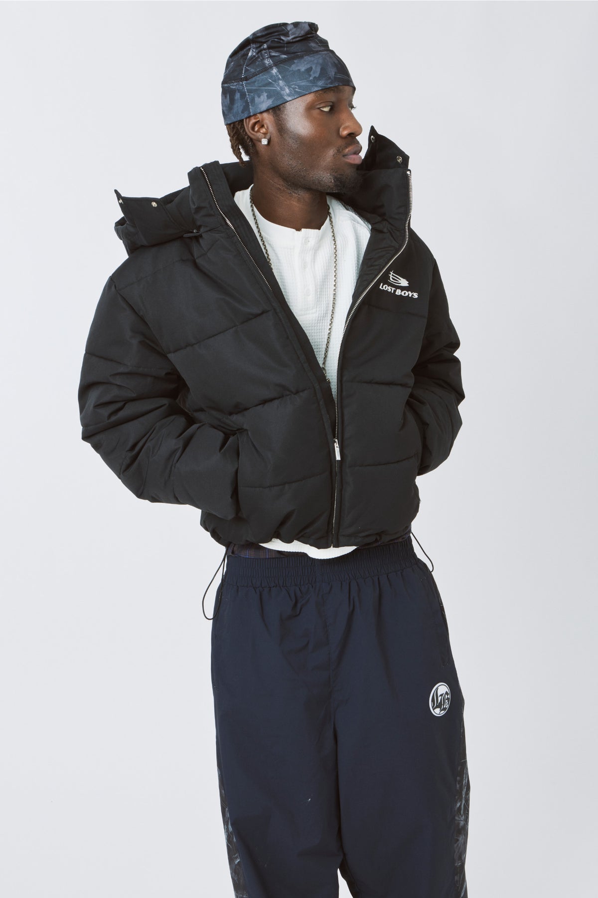 LOST BOYS PUFFER JACKET Jacket Black