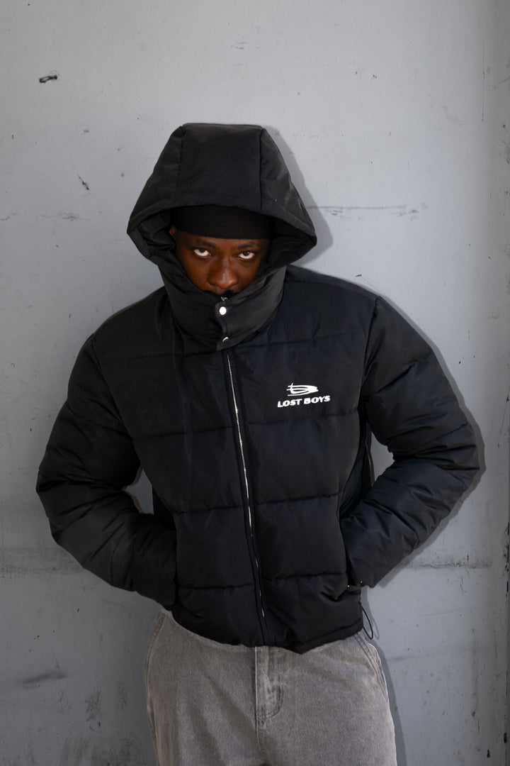 LOST BOYS PUFFER JACKET Jacket Black