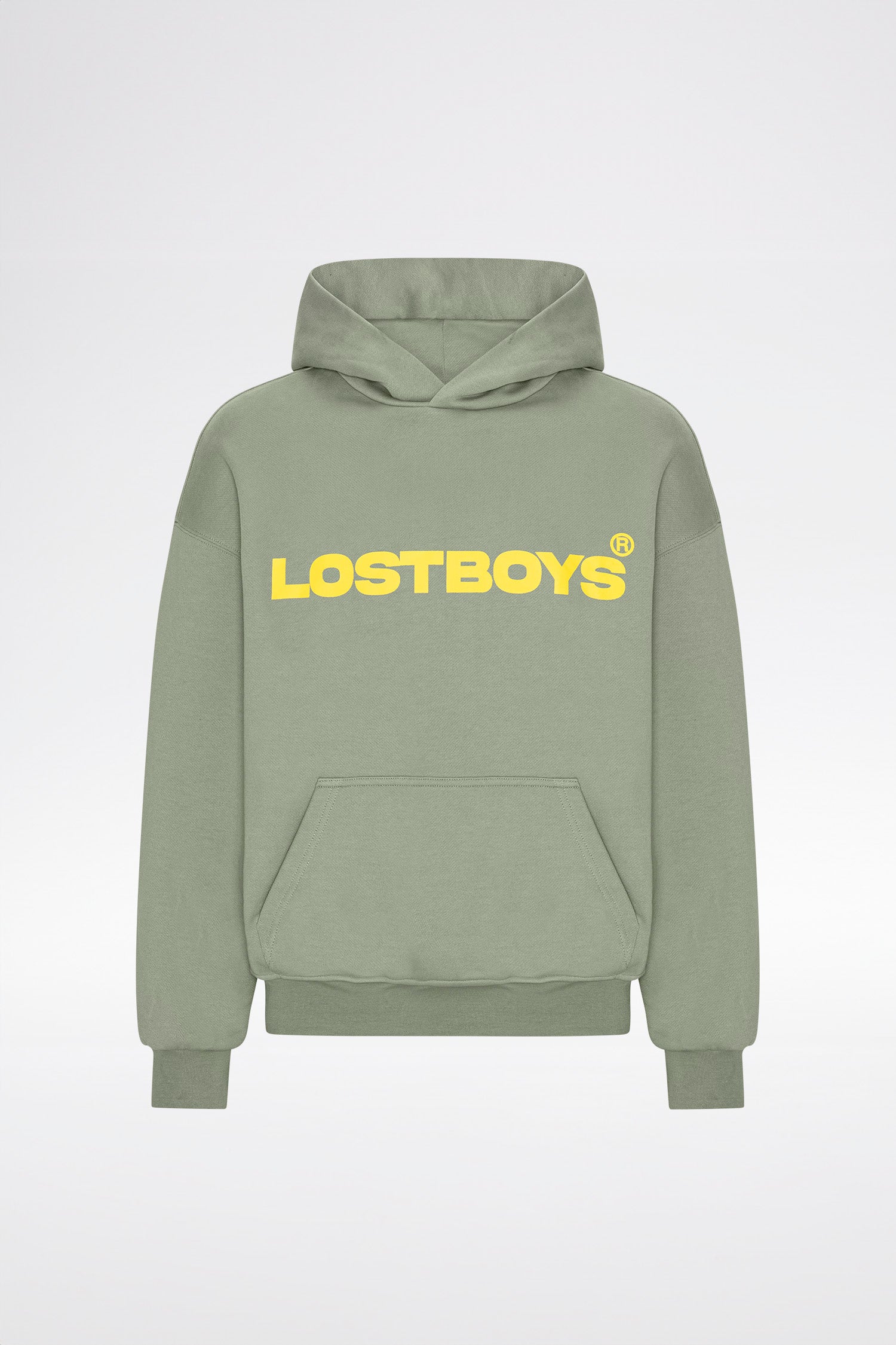 LOST BOYS SCRIPT HOODIE Sweat Olive