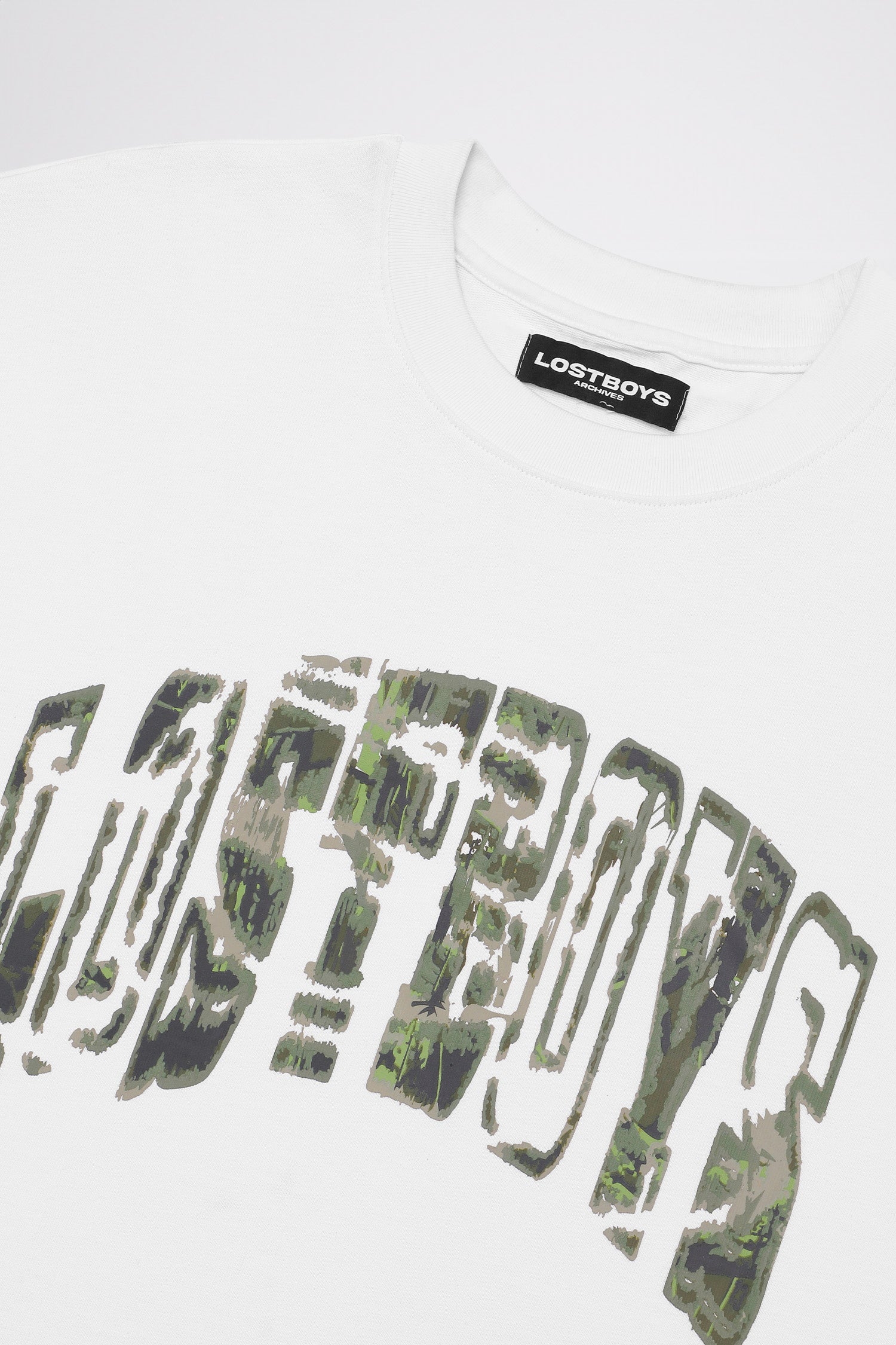 LOST BOYS SPLINTER LONG SLEEVE Long Sleeve T-shirt White