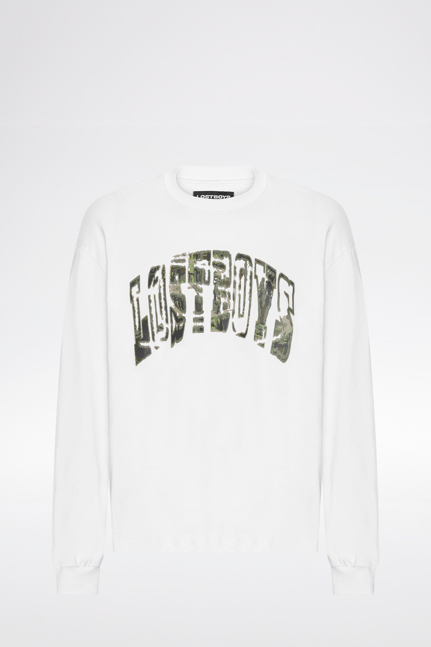 LOST BOYS SPLINTER LONG SLEEVE Long Sleeve T-shirt White