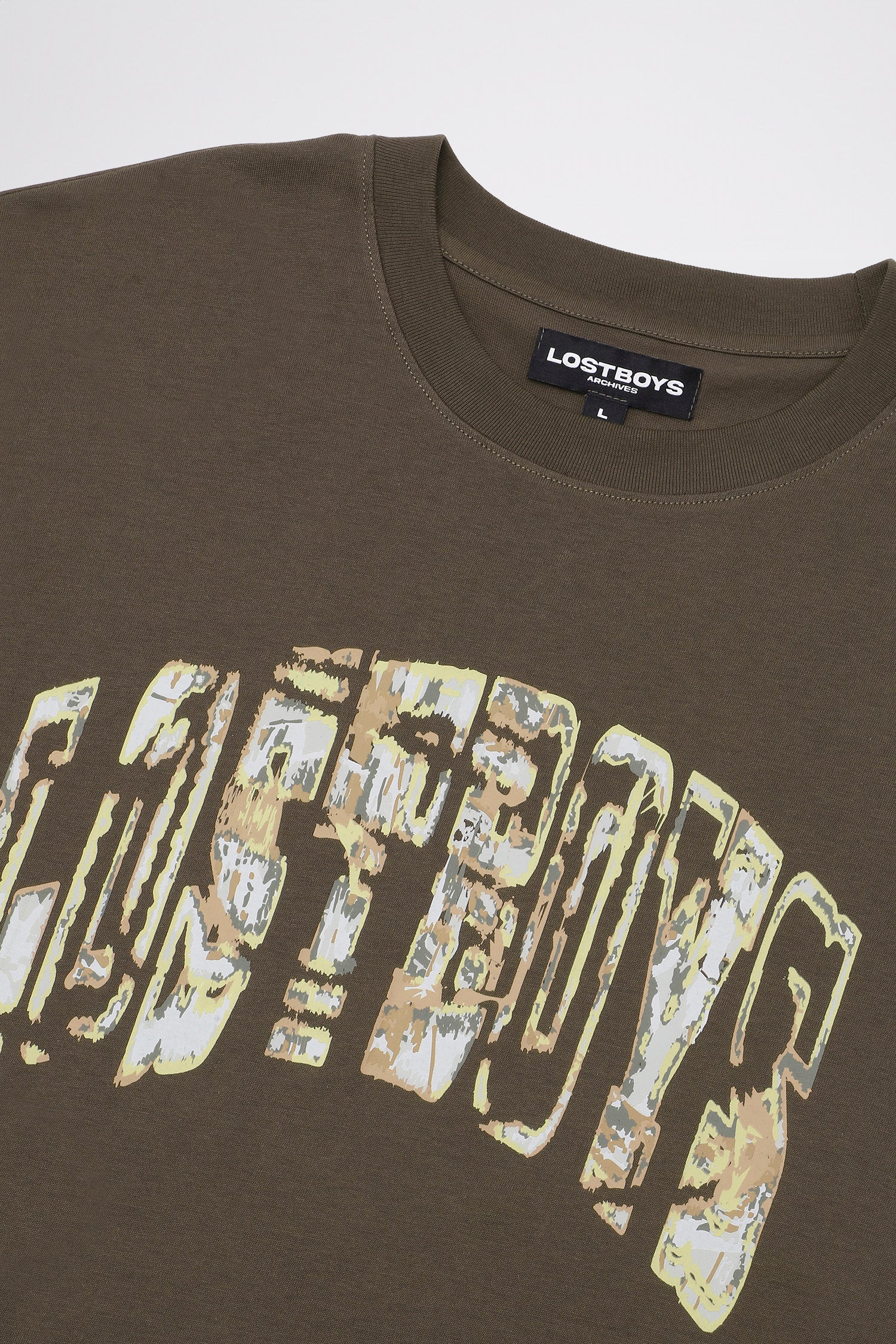 LOST BOYS SPLINTER TEE T-Shirt Brown