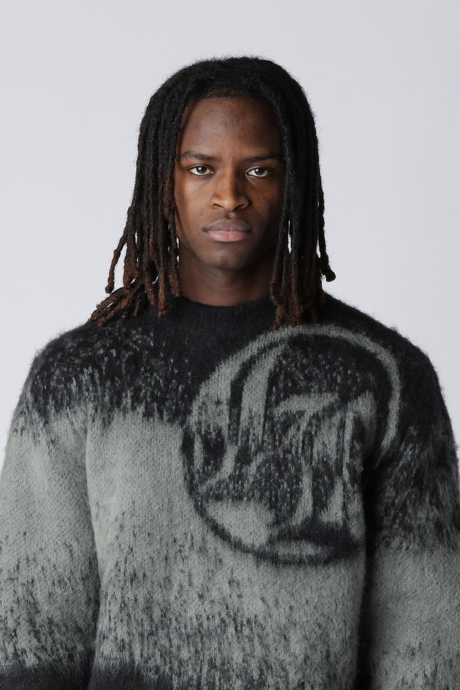 LOST BOYS TEXTURED KNITWEAR Knitwear Black/Grey