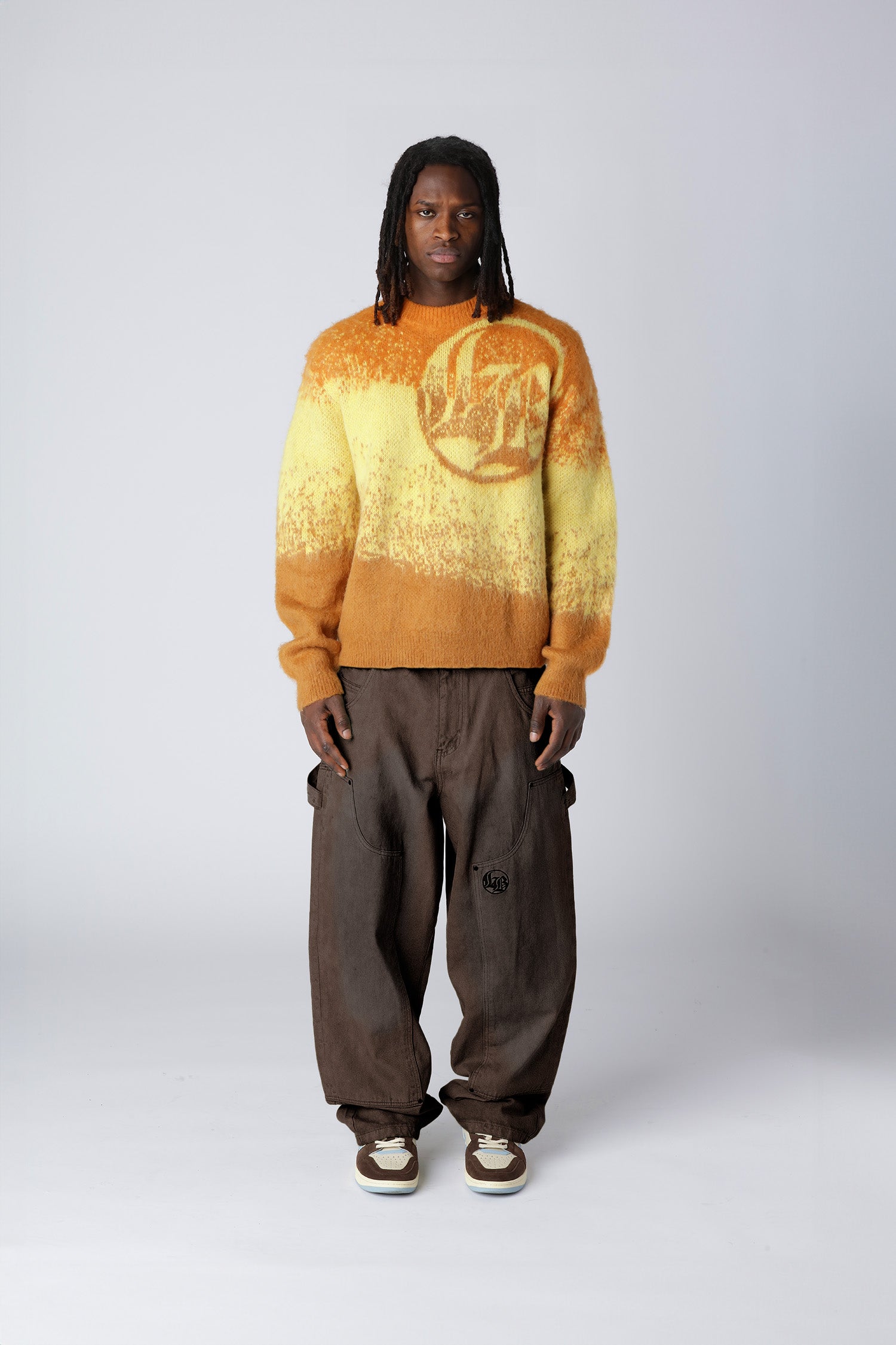 LOST BOYS TEXTURED KNITWEAR Knitwear Yellow/Orange