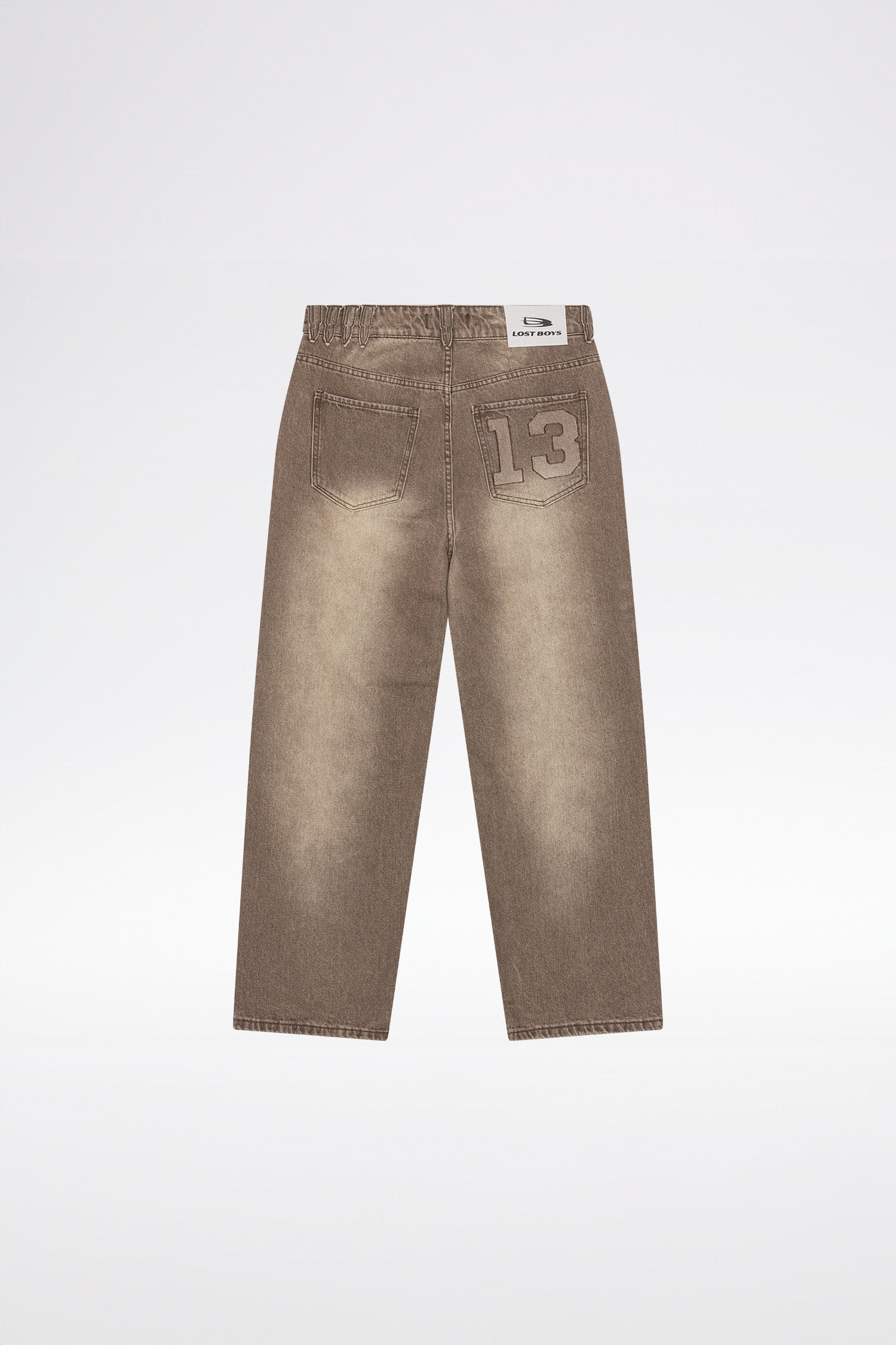 LOST BOYS SANDBLASTED THIRTEEN EVERYDAY JEANS Jeans Brown