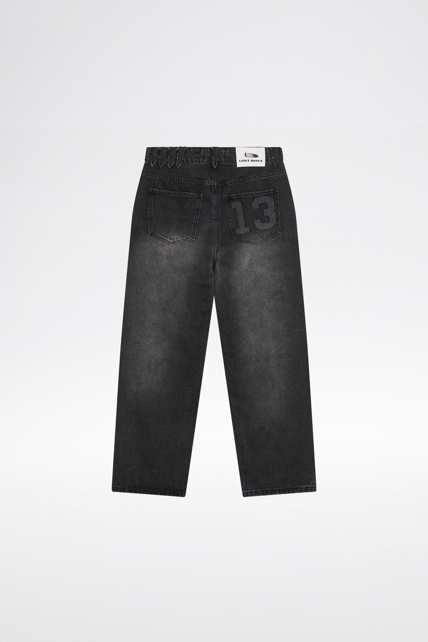 LOST BOYS SANDBLASTED THIRTEEN EVERYDAY JEANS Jeans Washed Black