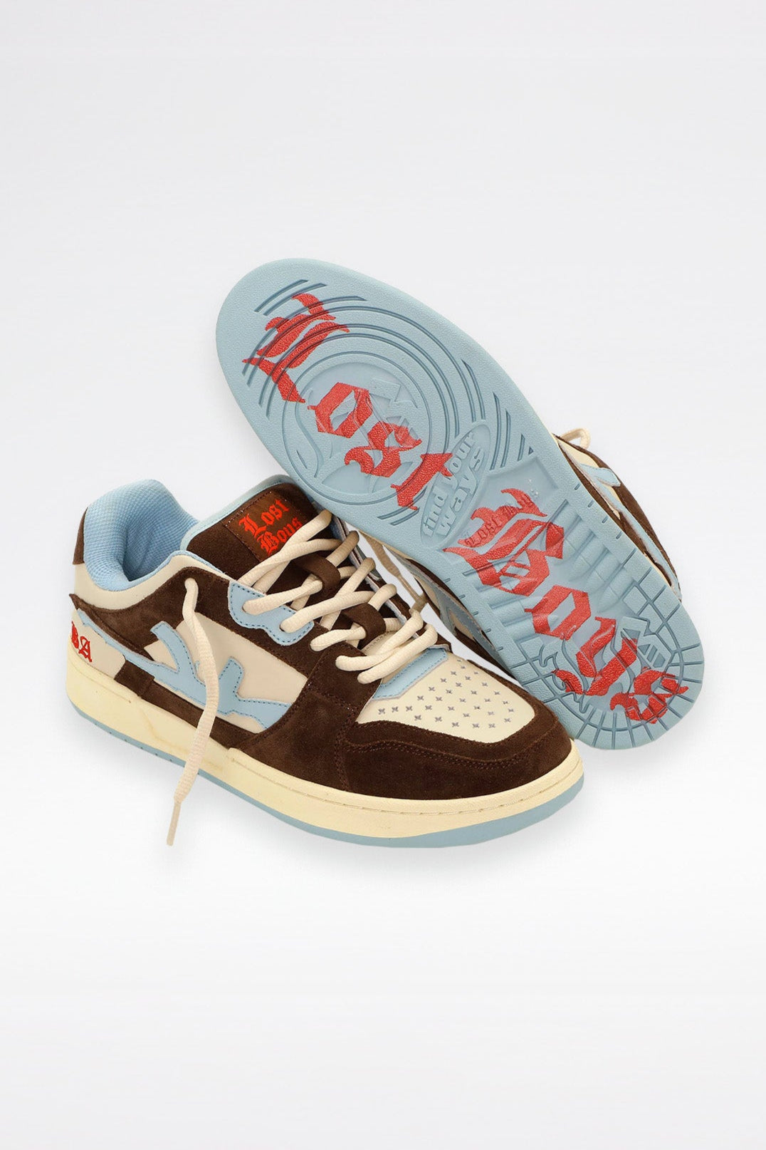 LOST BOYS TOKKA LOWS Sneaker Brown/Beige/Blue