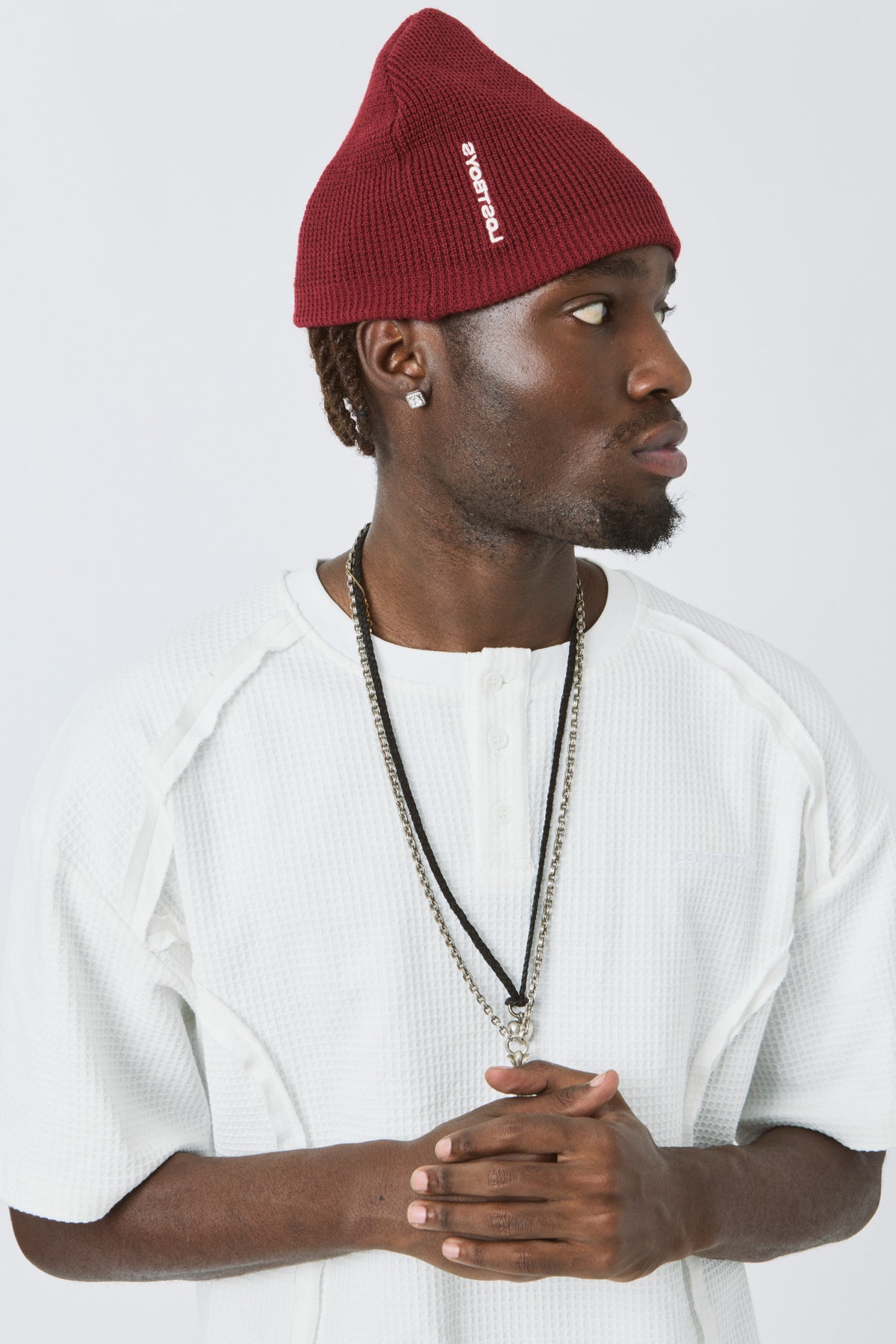 LOST BOYS WAFFLE BEANIE Beanie Burgundy