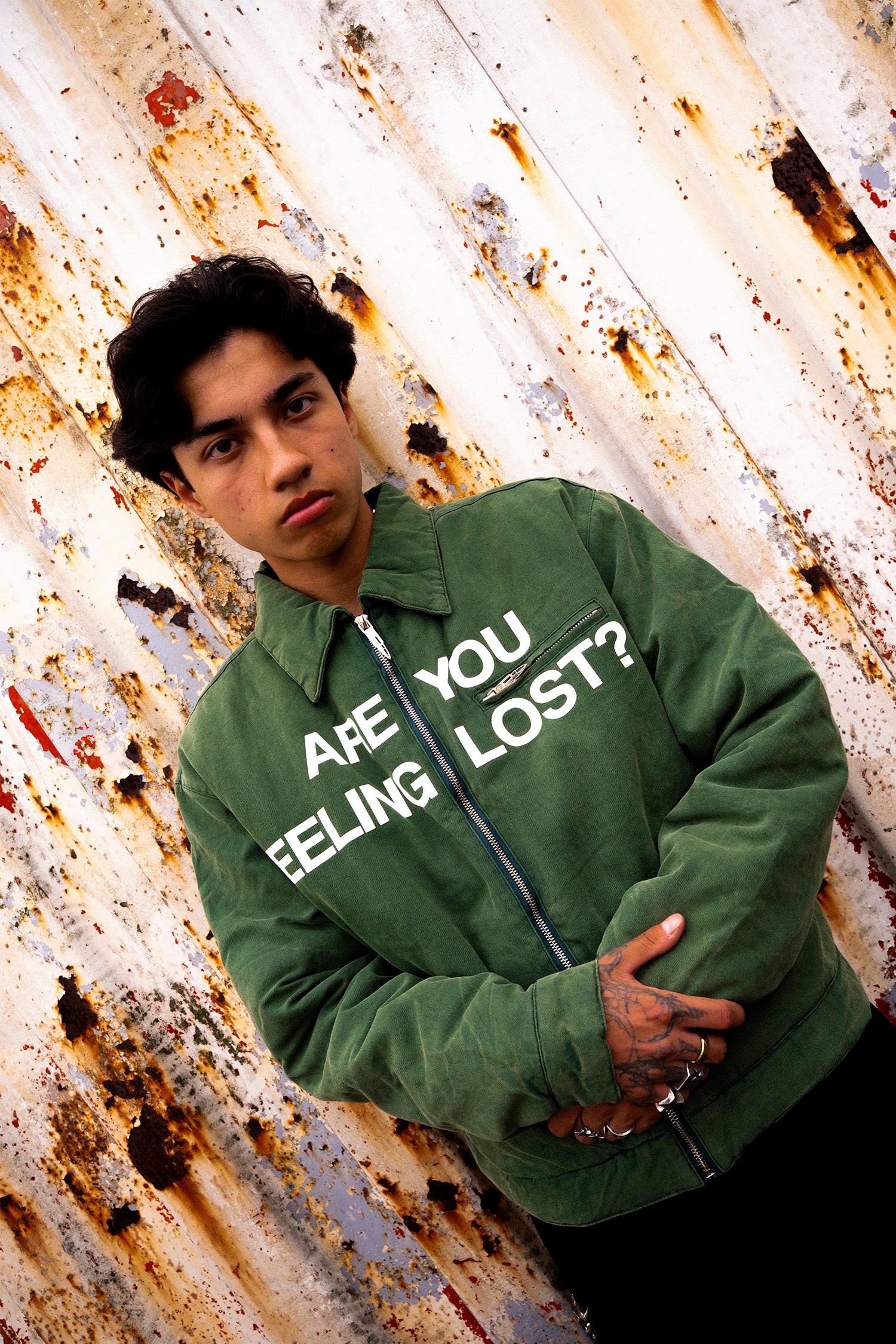 LOST BOYS WASHED DETROIT JACKET Jacket Washed Green
