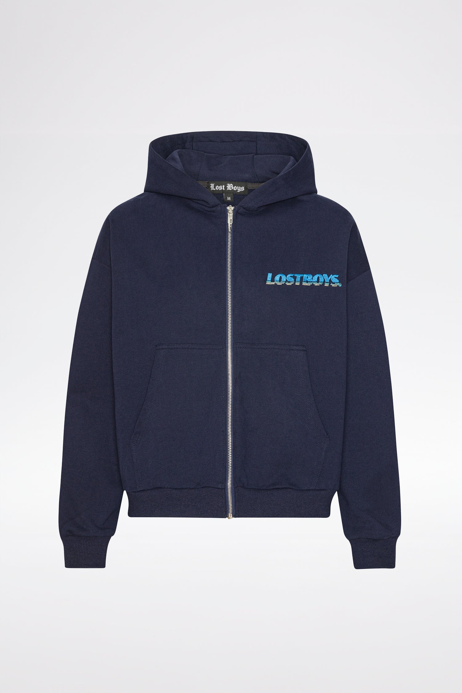 LOST BOYS ZIP HOODIE Sweat Navy