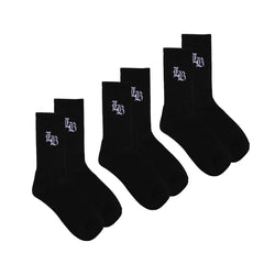 BLACK LB SOCKS (3-PACK)