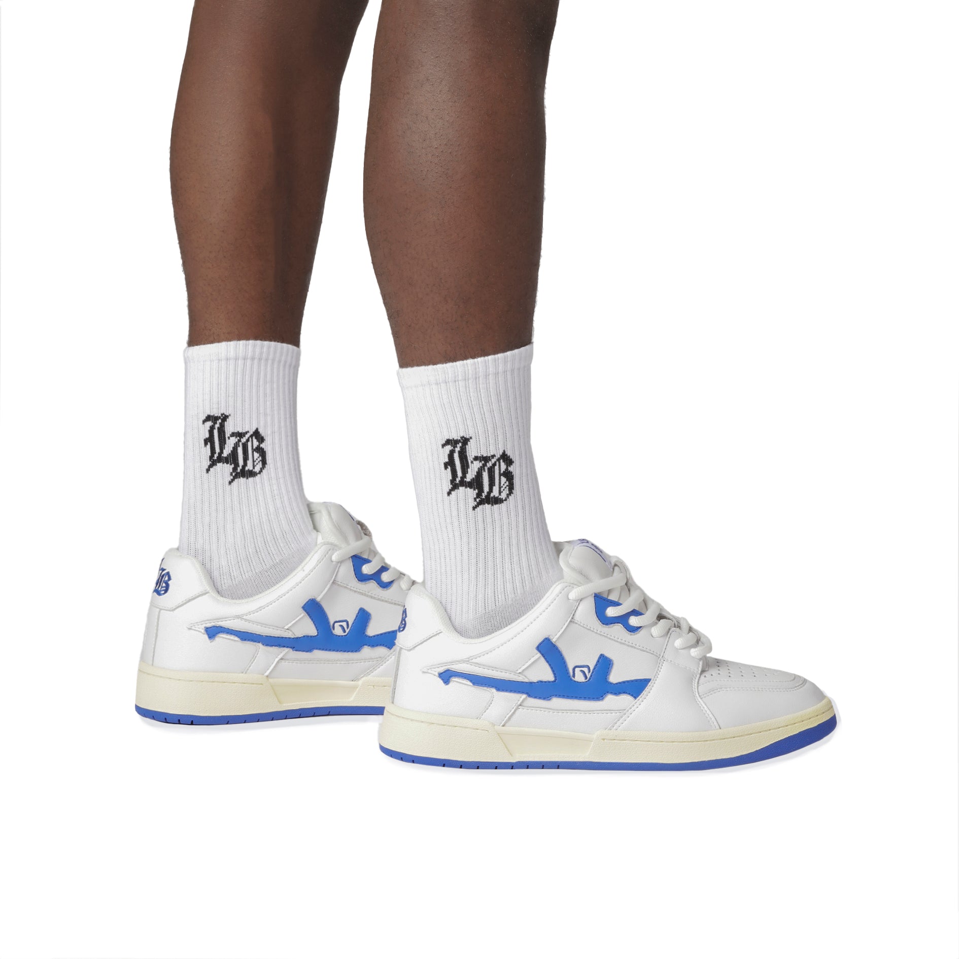 WHITE LB SOCKS (3-PACK)